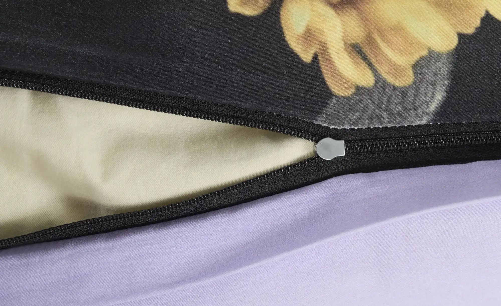 indigo Mako-Satin Wende-Bettwäsche  Flowery ¦ Maße (cm): B: 135 Bettwaren > günstig online kaufen