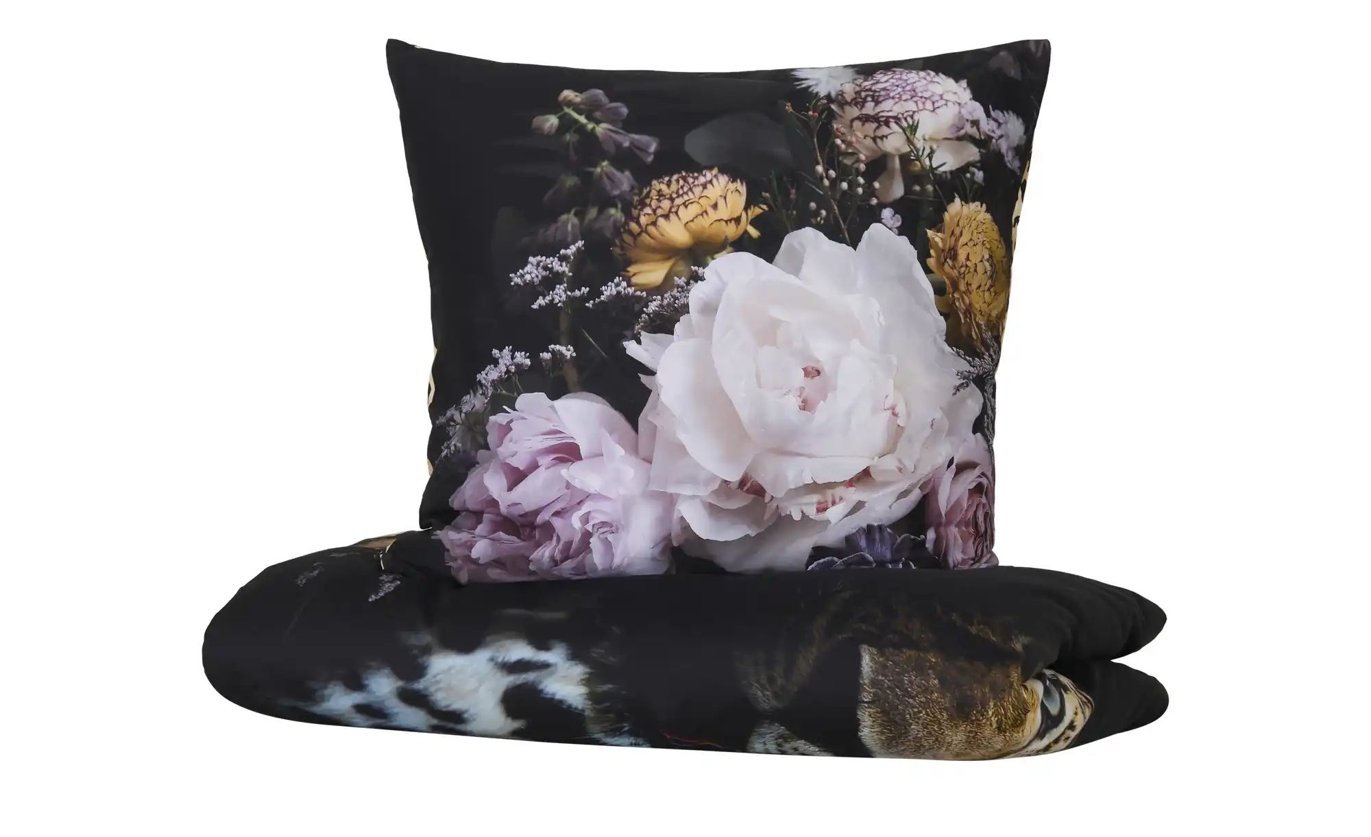 indigo Mako-Satin Wende-Bettwäsche  Leo Love ¦ Maße (cm): B: 135 Bettwaren günstig online kaufen