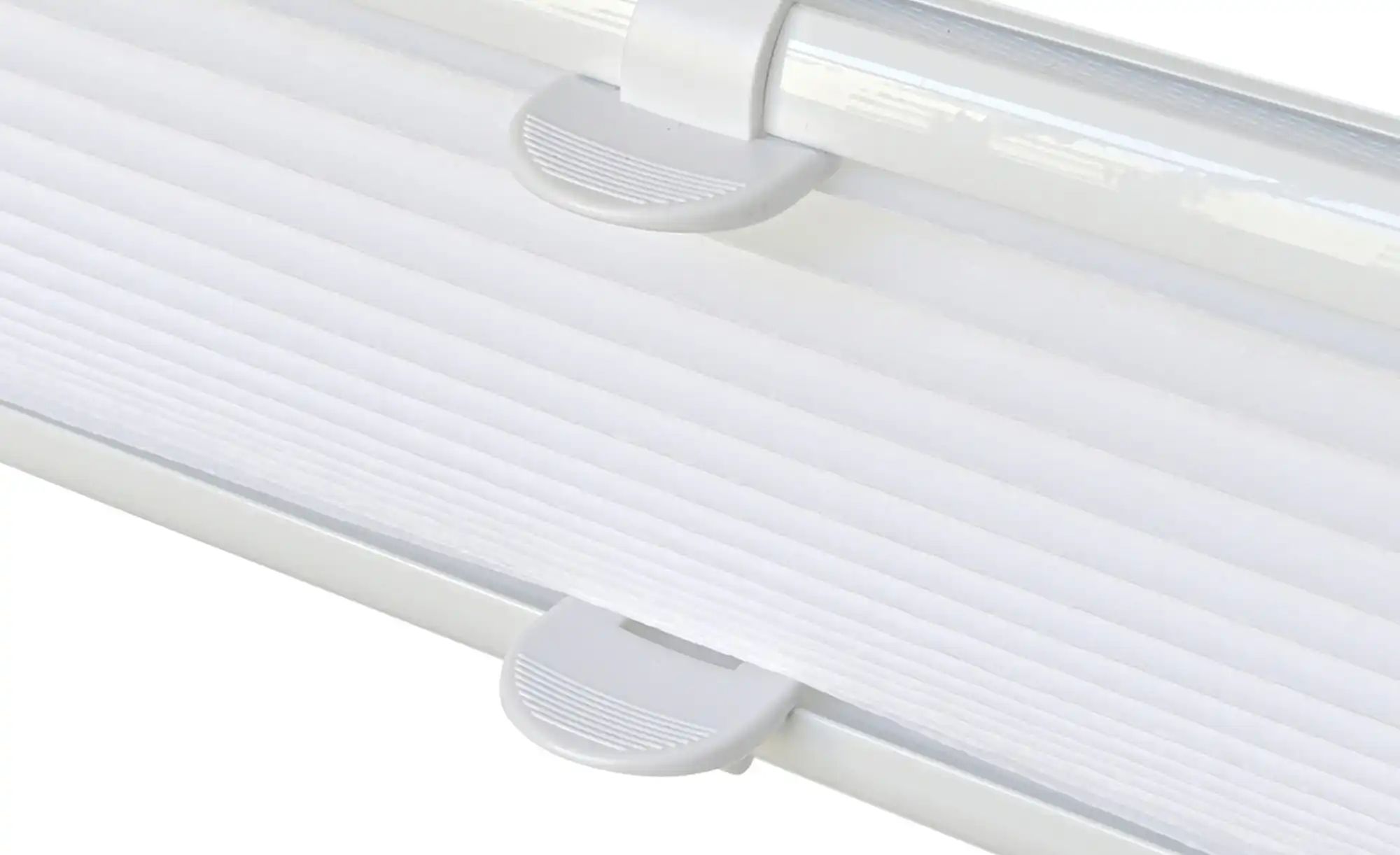 como Plissee  Uni ¦ weiß ¦ Synthetische Materialien ¦ Maße (cm): B: 100 Gar günstig online kaufen