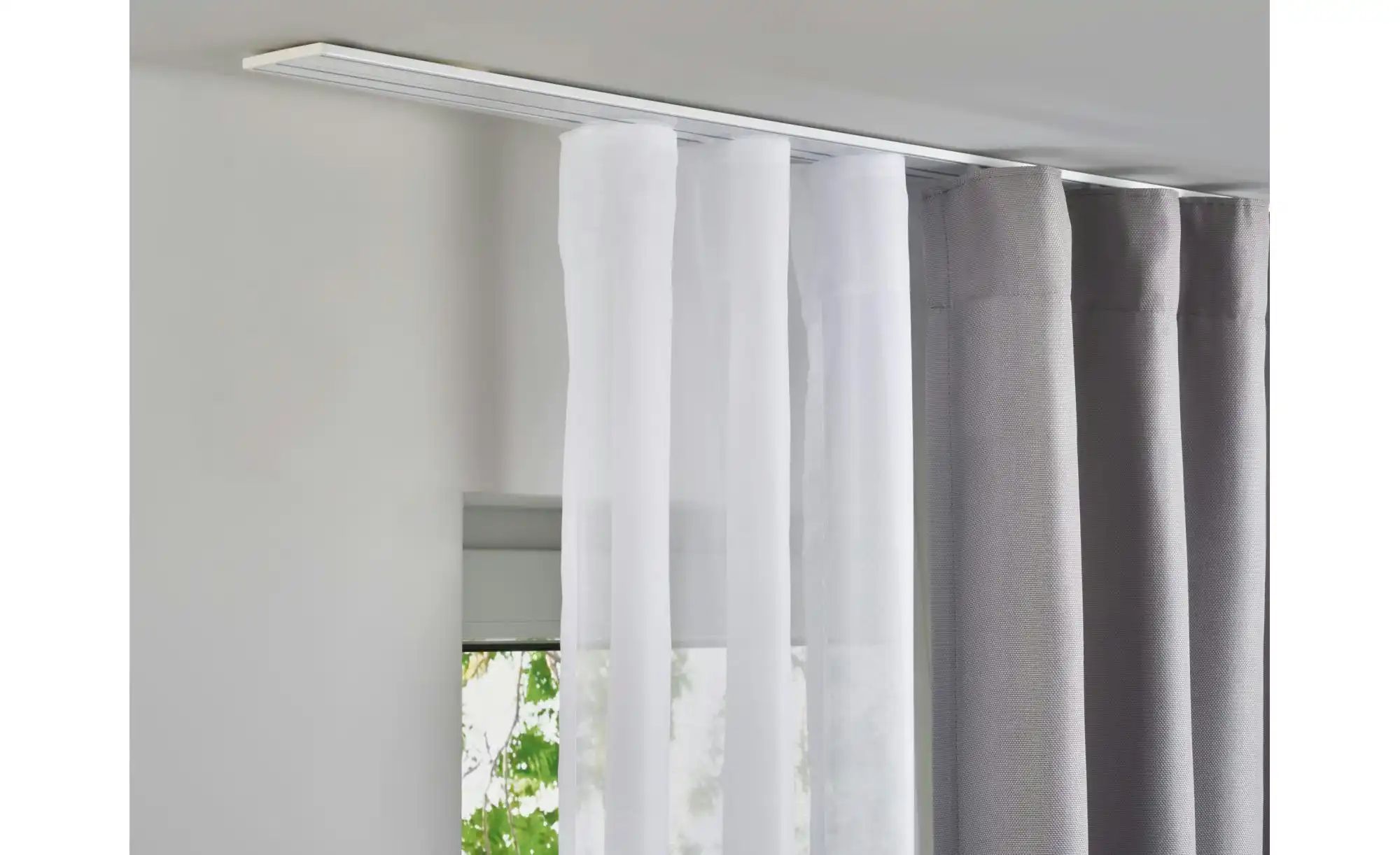 Thumbnail - Mydeco Vorhangschiene Level 3-Lauf ¦ weiß ¦ Aluminium ¦ Maße (cm): B: 7,7 H: 0,7 Gardinen & Rollos > Gardinenstangen &...
