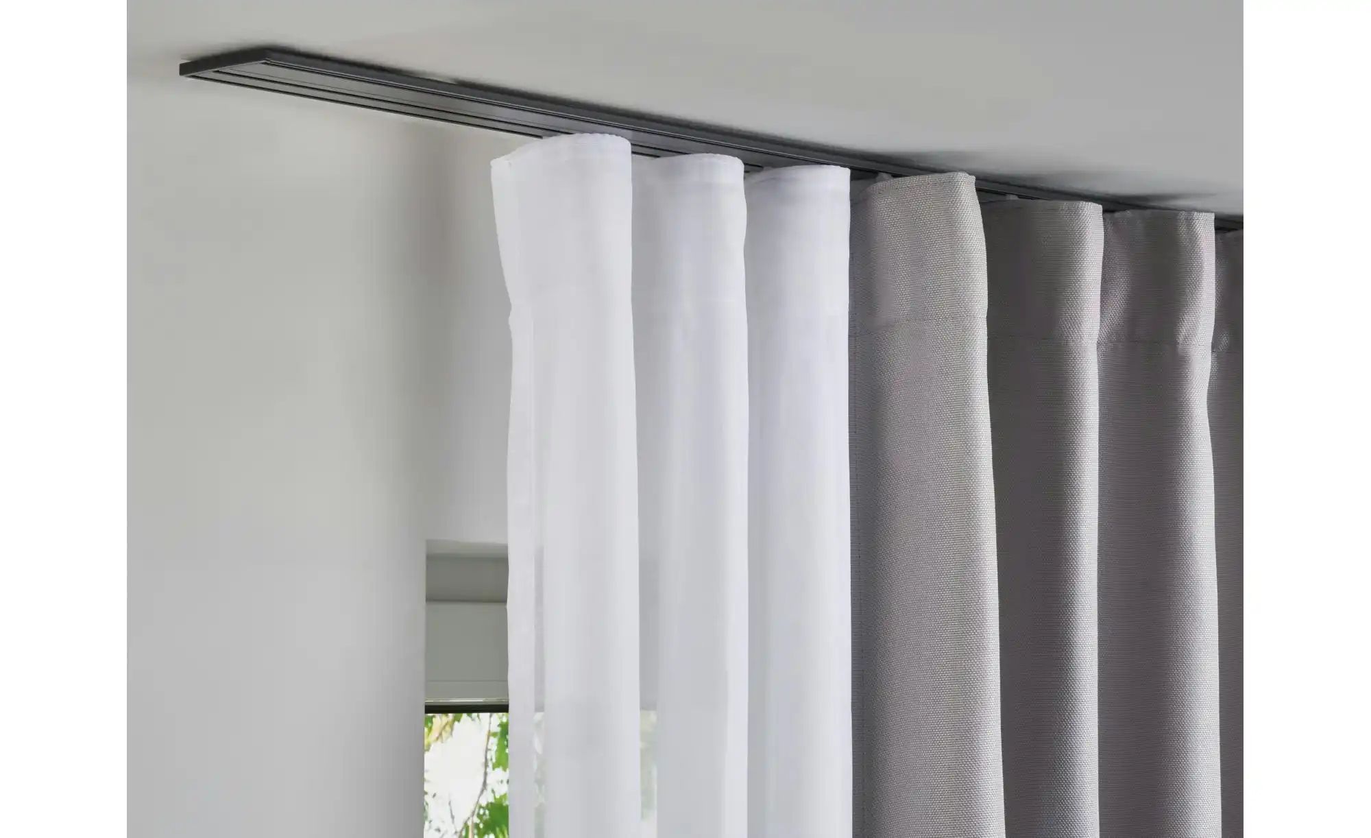 Thumbnail - Mydeco Vorhangschiene Level 3-Lauf   ¦ schwarz ¦ Aluminium ¦ Maße (cm): B: 7,7 H: 0,7 Gardinen & Rollos > Gardinenstange...