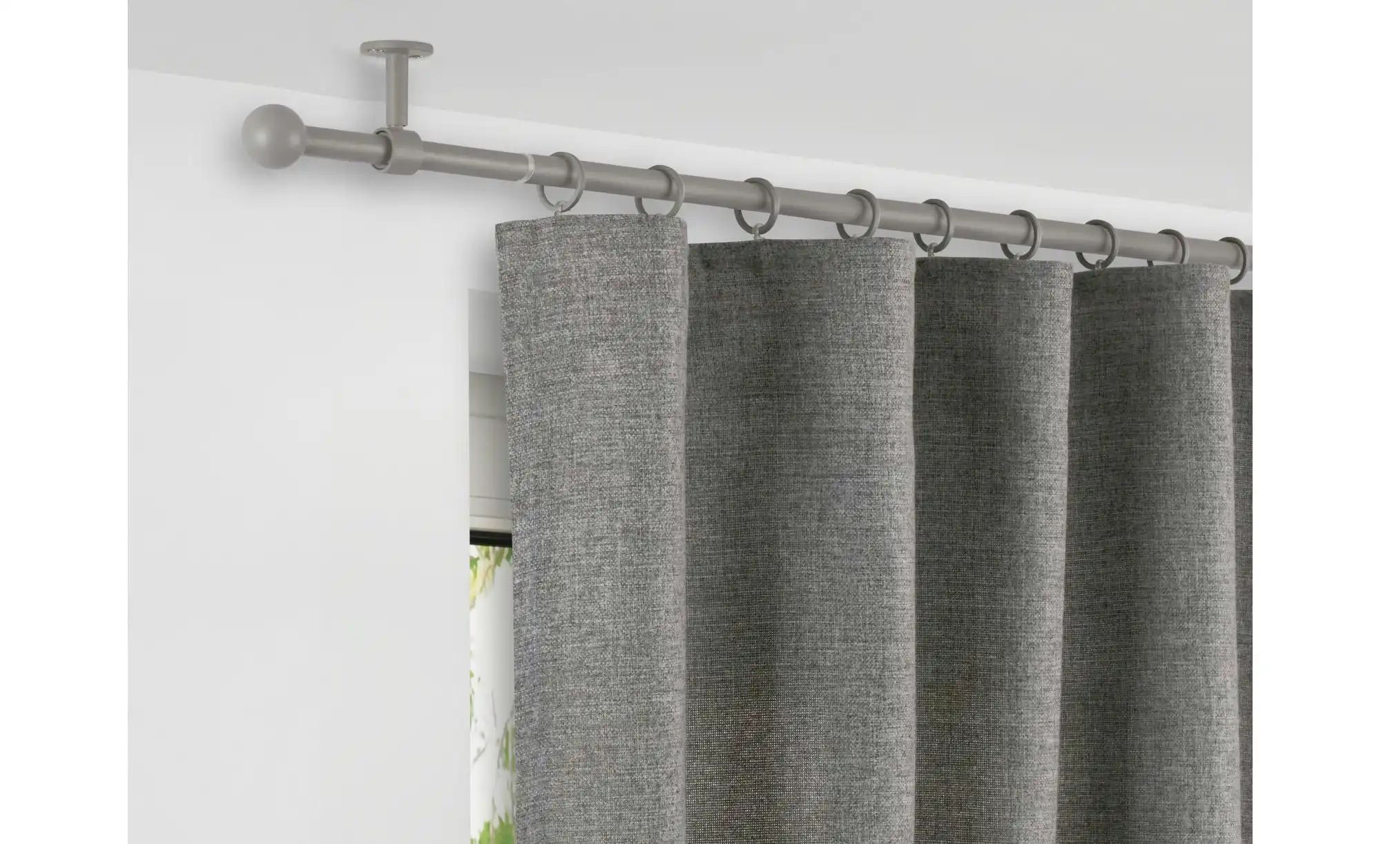 Mydeco Teleskopgarnitur 2in1 ball   ¦ grau ¦ Aluminium ¦ Maße (cm): B: 210 günstig online kaufen