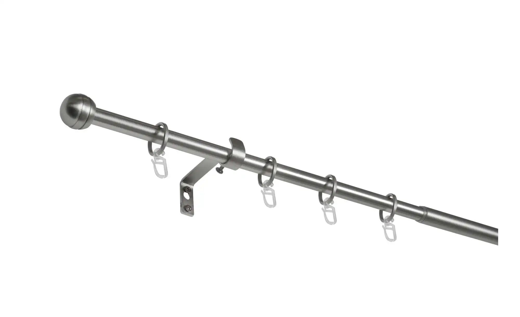 Mydeco Teleskopgarnitur rillball   ¦ silber ¦ Stahl ¦ Maße (cm): B: 9,4 H: günstig online kaufen