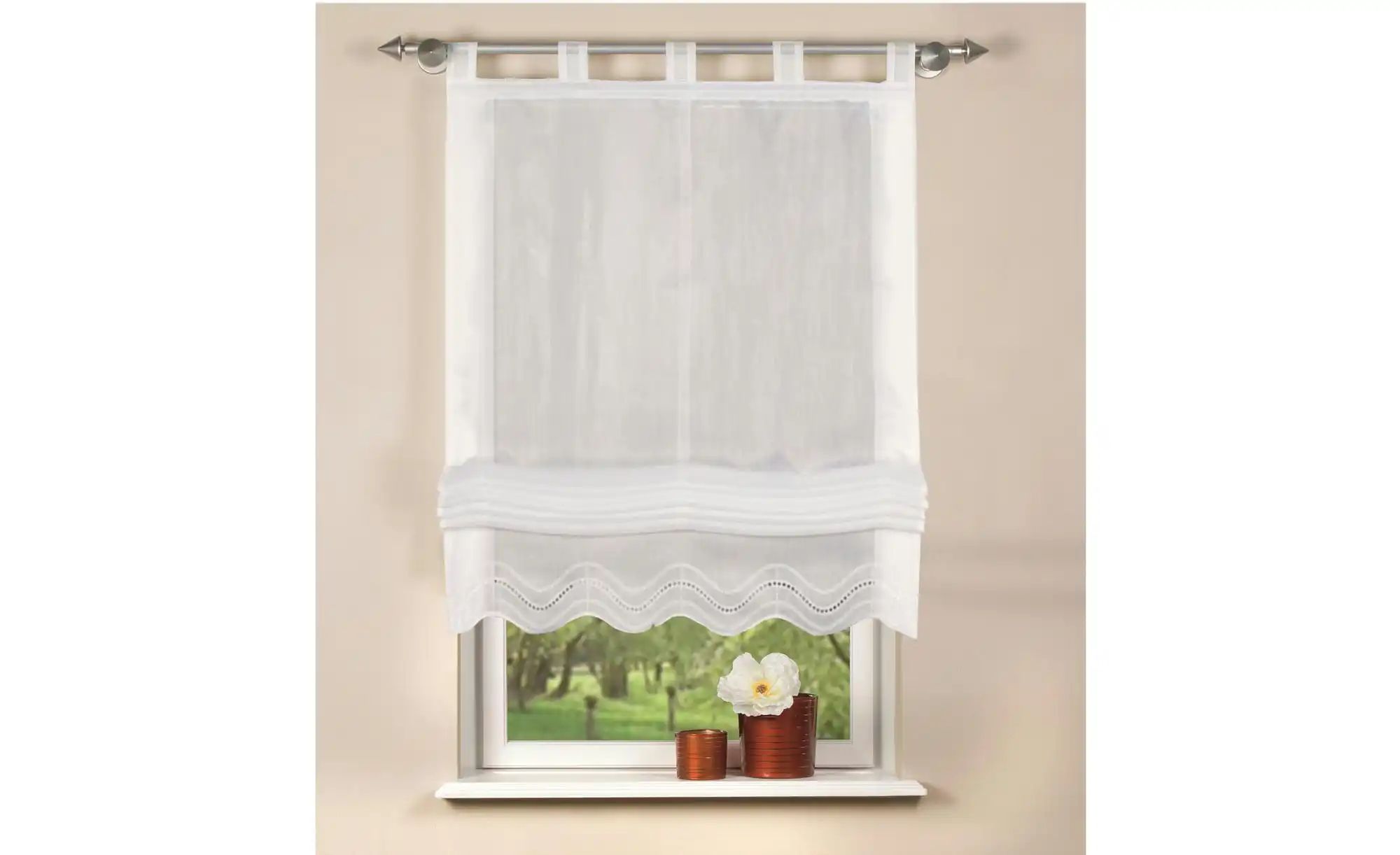 HOME Wohnideen Raffrollo   ¦ weiß ¦ Synthetische Materialien ¦ Maße (cm): B günstig online kaufen