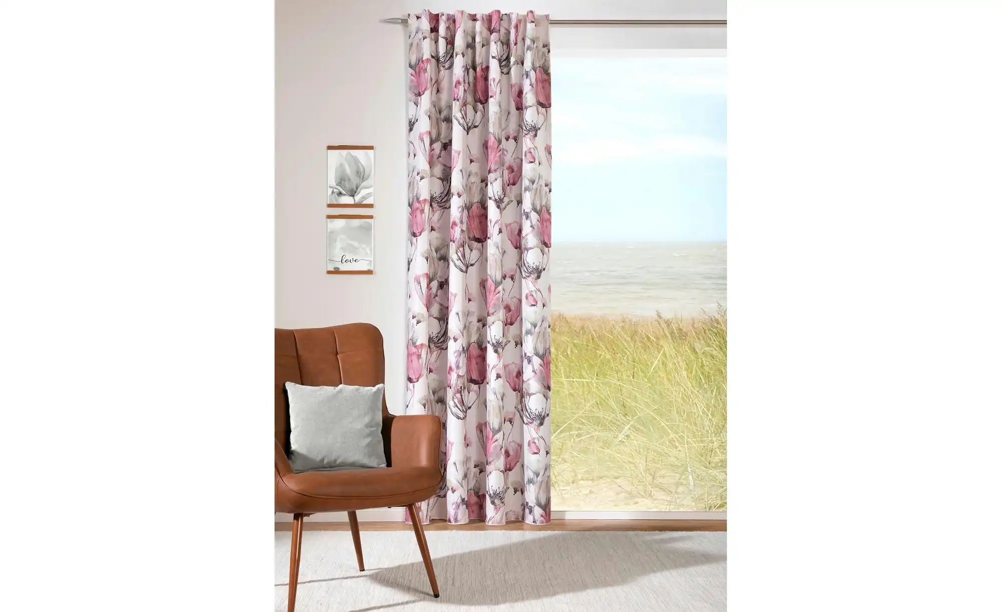 Thumbnail - Verdi Schlaufenbandschal ¦ rot ¦ Synthetik ¦ Maße (cm): B: 140 Gardinen & Rollos > Gardinen & Vorhänge > Schlaufenscha...