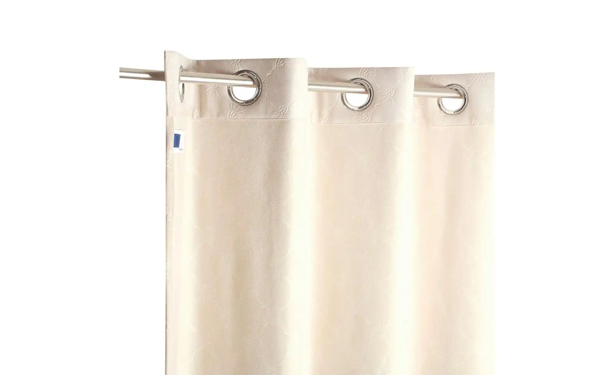 JOOP! Ösenschal Emboss   ¦ weiß ¦ Synthetik ¦ Maße (cm): B: 140 H: 1 Gardin günstig online kaufen