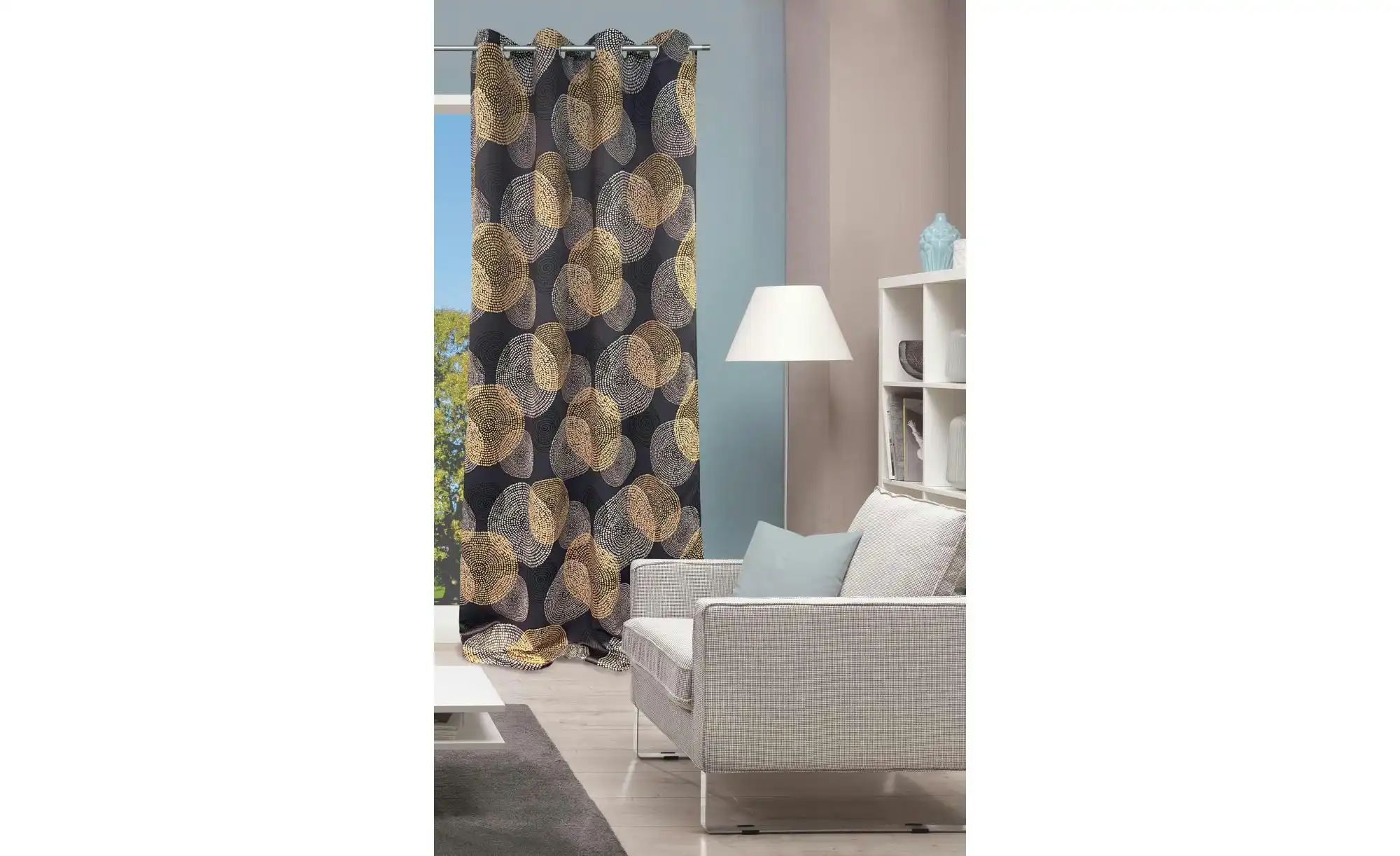 Thumbnail - HOME Wohnideen Verdunklungsvorhang ¦ schwarz ¦ Synthetik ¦ Maße (cm): B: 135 H: 245 Gardinen & Rollos > Gardinen & Vor...