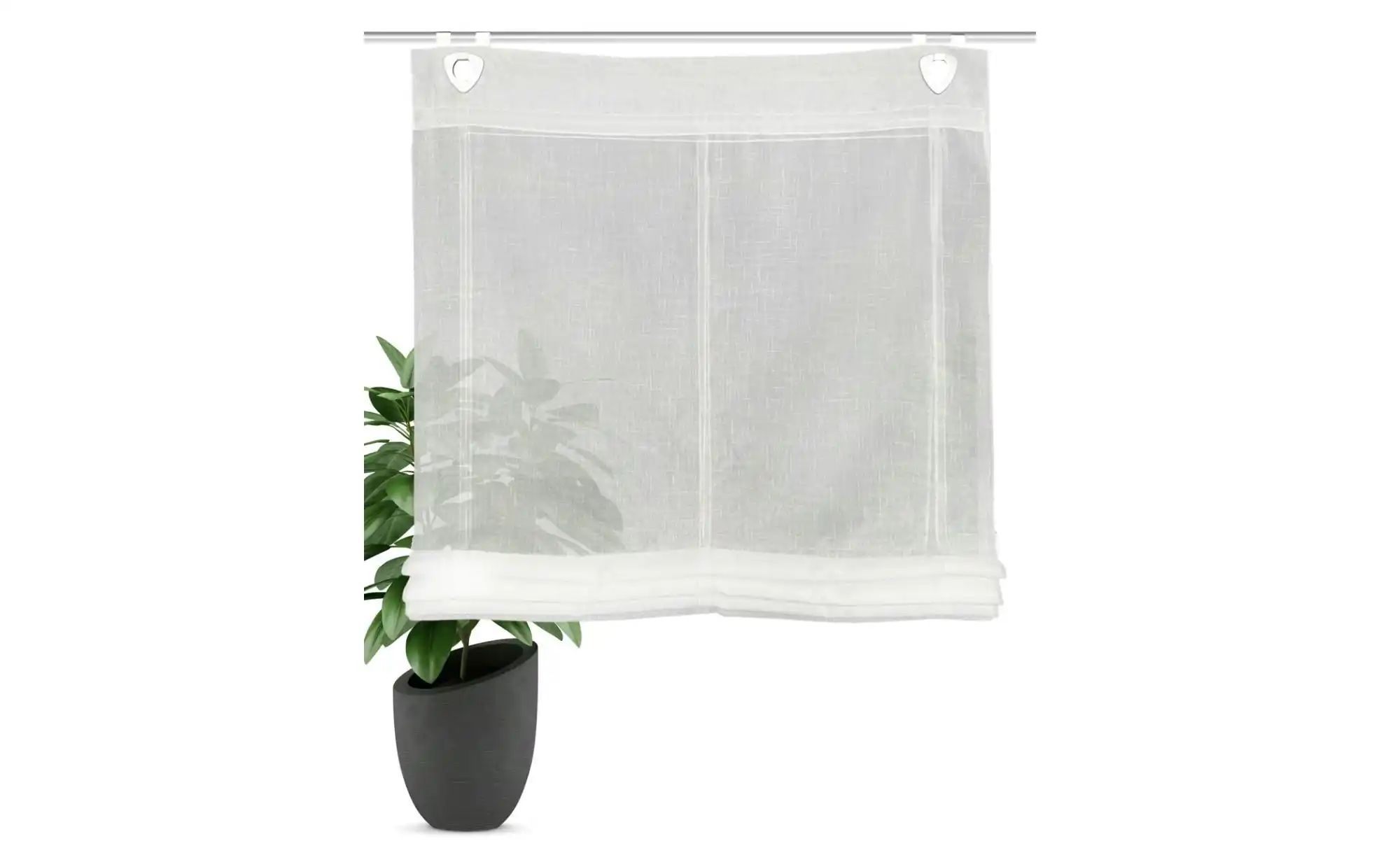 Thumbnail - HOME Wohnideen Raffrollo   ¦ weiß ¦ Synthetische Materialien ¦ Maße (cm): B: 95 H: 130 Gardinen & Rollos > Rollos & Jalo...