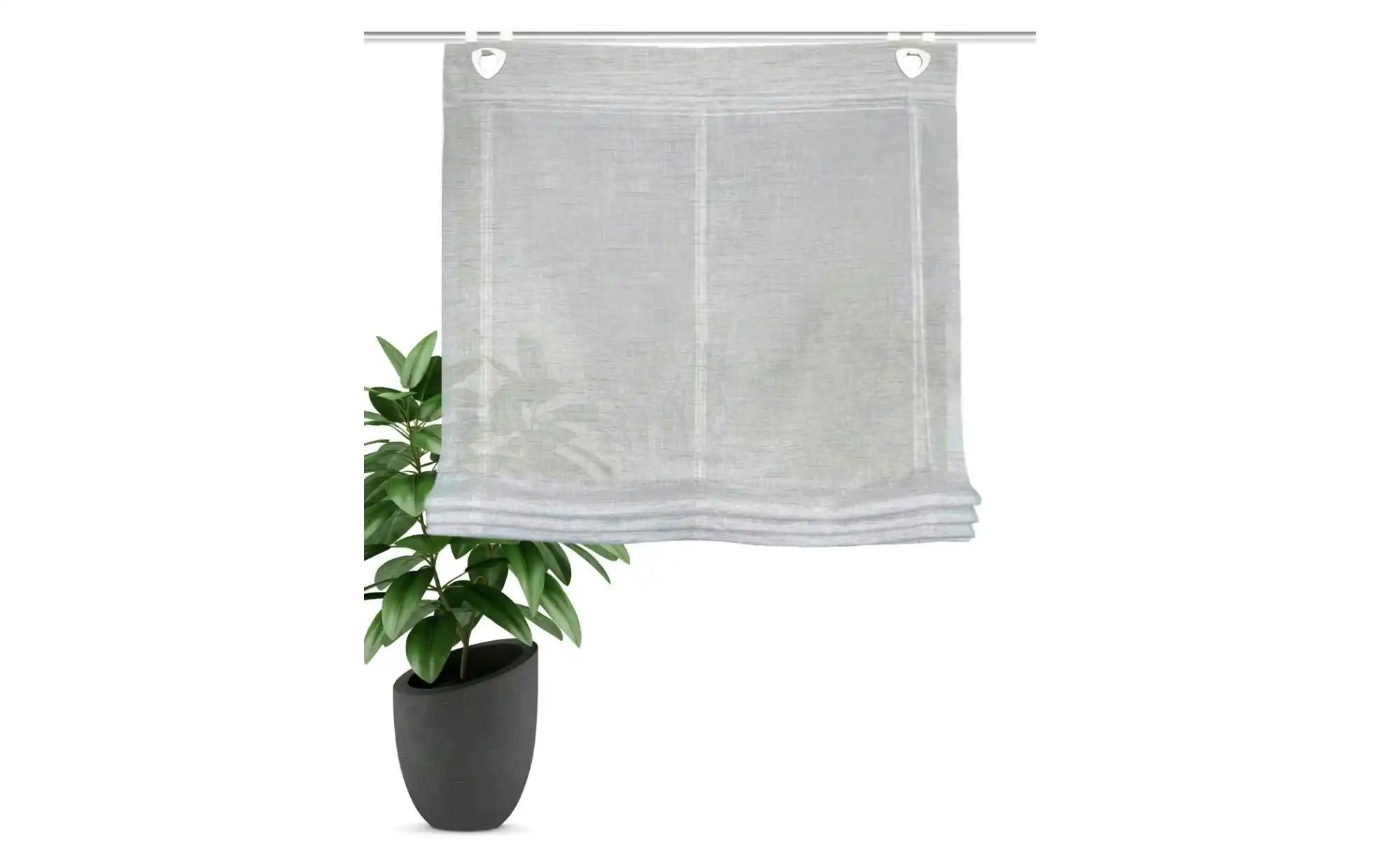 Thumbnail - HOME Wohnideen Raffrollo   ¦ grau ¦ Synthetische Materialien ¦ Maße (cm): B: 80 H: 130 Gardinen & Rollos > Rollos & Jalo...