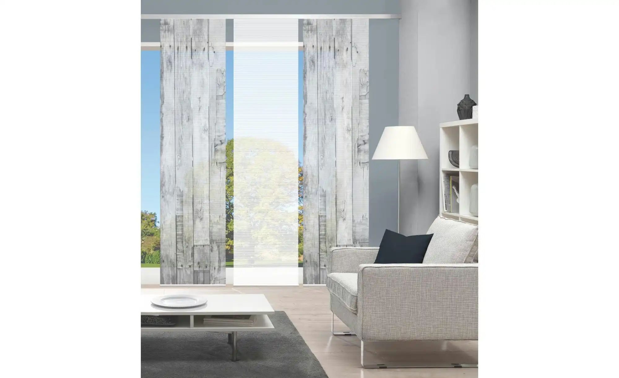 Thumbnail - VISION S Schiebevorhang   ¦ grau ¦ Synthetik ¦ Maße (cm): B: 60 H: 260 Gardinen & Rollos > Gardinen & Vorhänge > Schiebe...