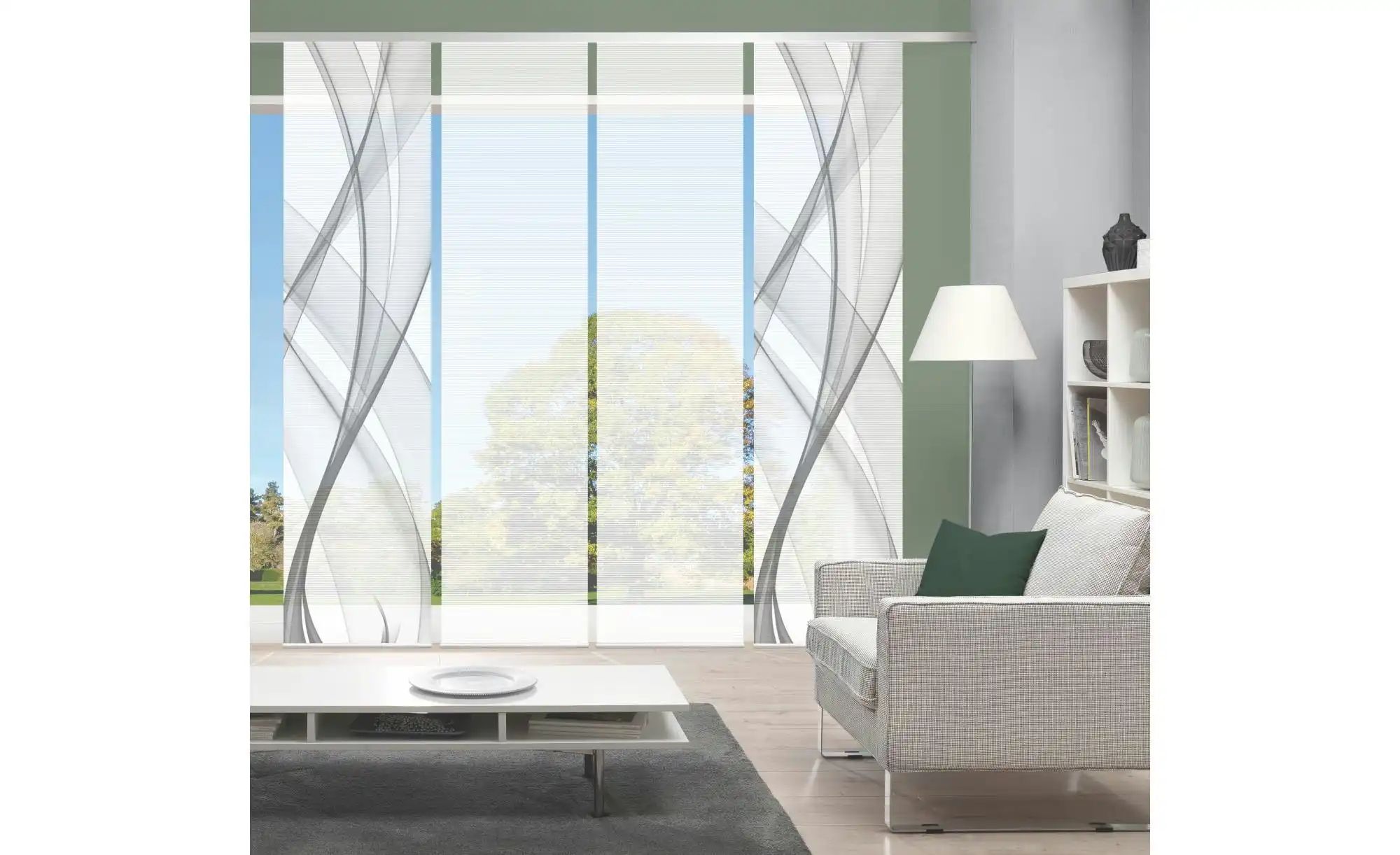 Thumbnail - VISION S Schiebevorhang   ¦ grau ¦ Synthetik ¦ Maße (cm): B: 60 H: 260 Gardinen & Rollos > Gardinen & Vorhänge > Schiebe...