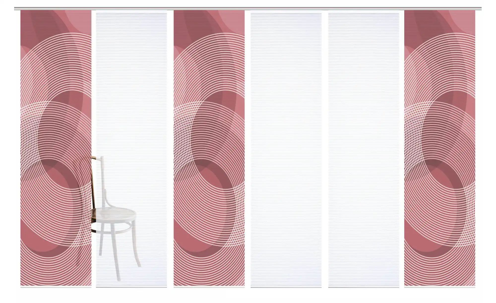 Thumbnail - HOME in green Schiebevorhang ¦ rot ¦ Synthetik ¦ Maße (cm): B: 60 H: 245 Gardinen & Rollos > Gardinen & Vorhänge > Sch...