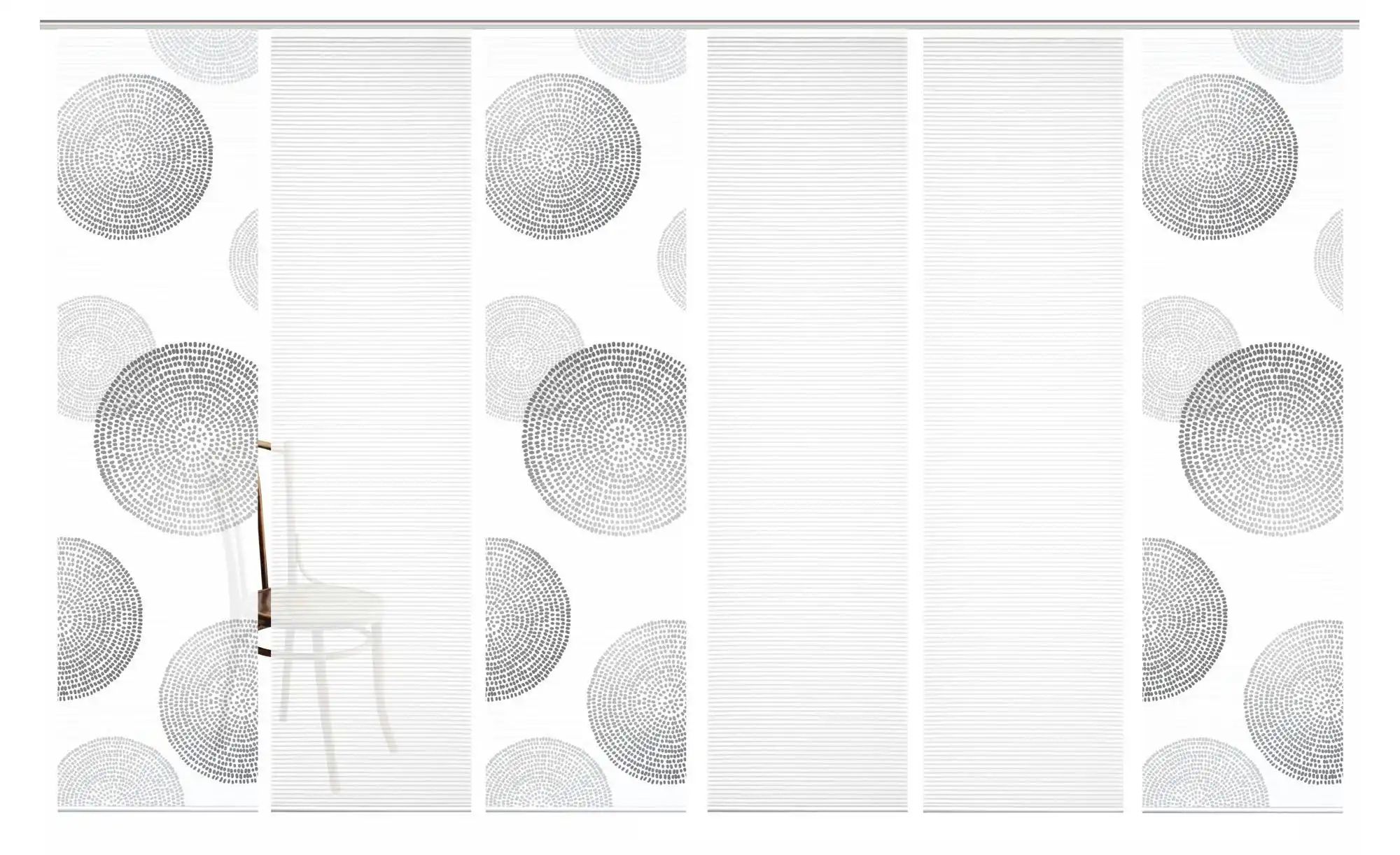 Thumbnail - HOME in green Schiebevorhang   ¦ grau ¦ Synthetik ¦ Maße (cm): B: 60 H: 245 Gardinen & Rollos > Gardinen & Vorhänge > Sc...