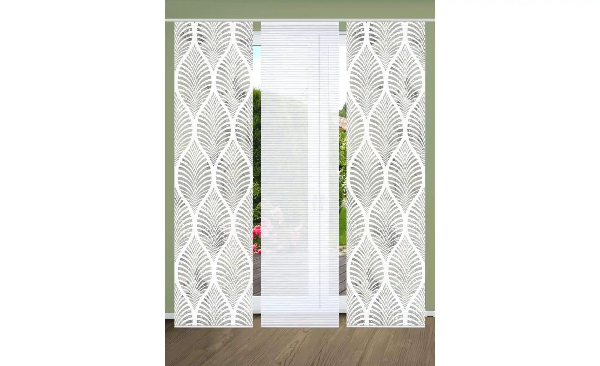 HOME in green Schiebegardine "VIDARO" Paneelwagen 3 Stk. tlg. SET DIGITALDR günstig online kaufen
