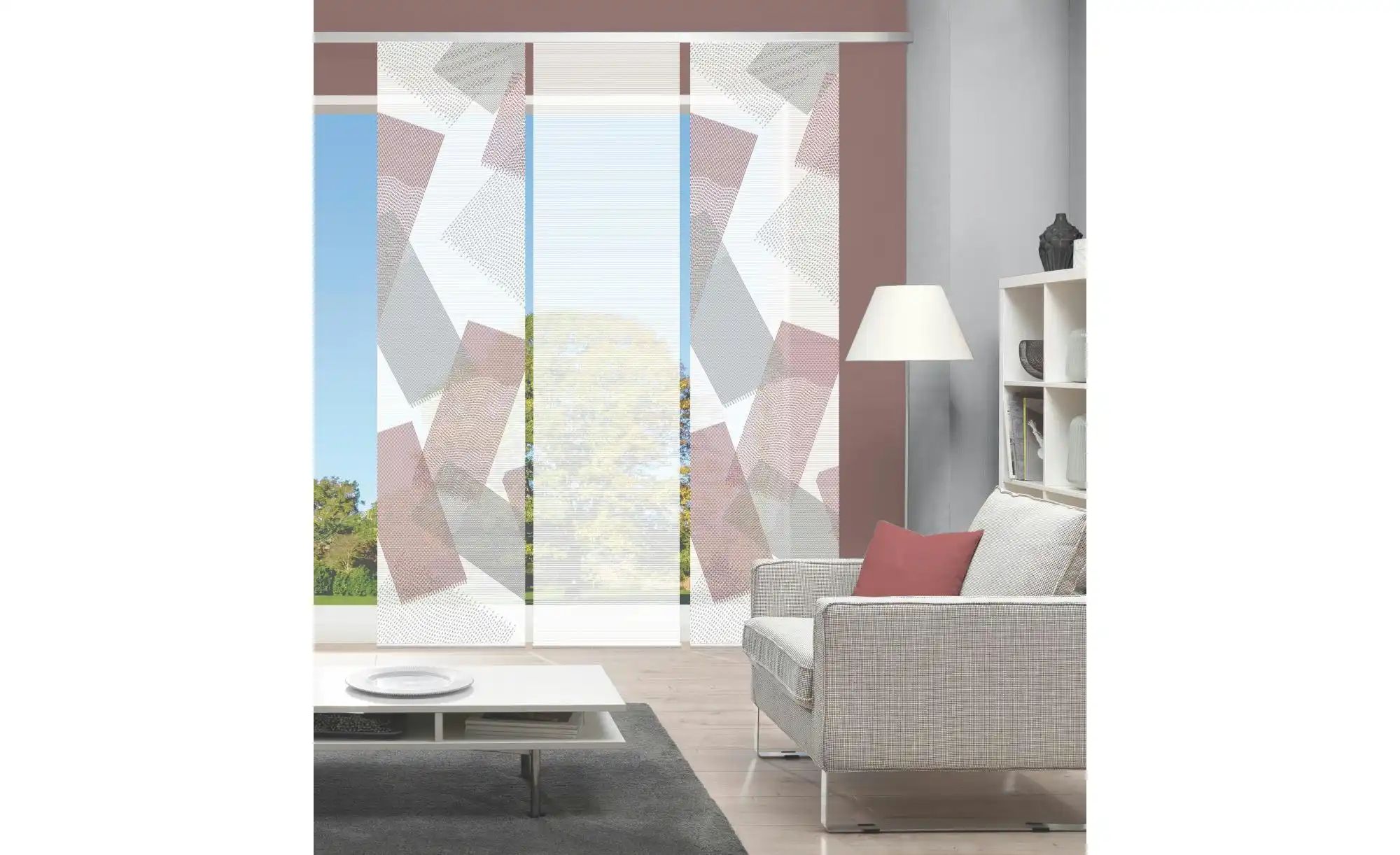 Thumbnail - VISION S Schiebevorhang ¦ rot ¦ Synthetik ¦ Maße (cm): B: 60 H: 260 Gardinen & Rollos > Gardinen & Vorhänge > Schiebeg...