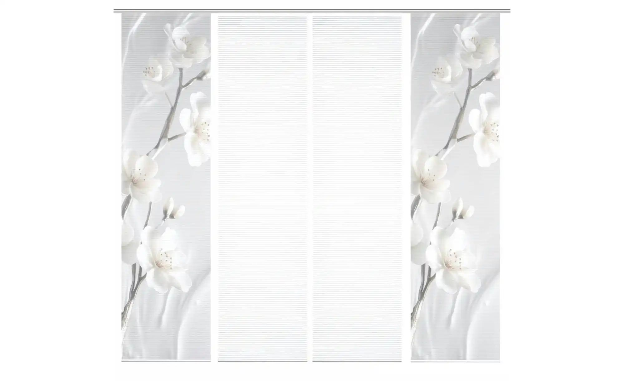 HOME in green Schiebevorhang   ¦ creme ¦ Synthetik ¦ Maße (cm): B: 60 H: 24 günstig online kaufen