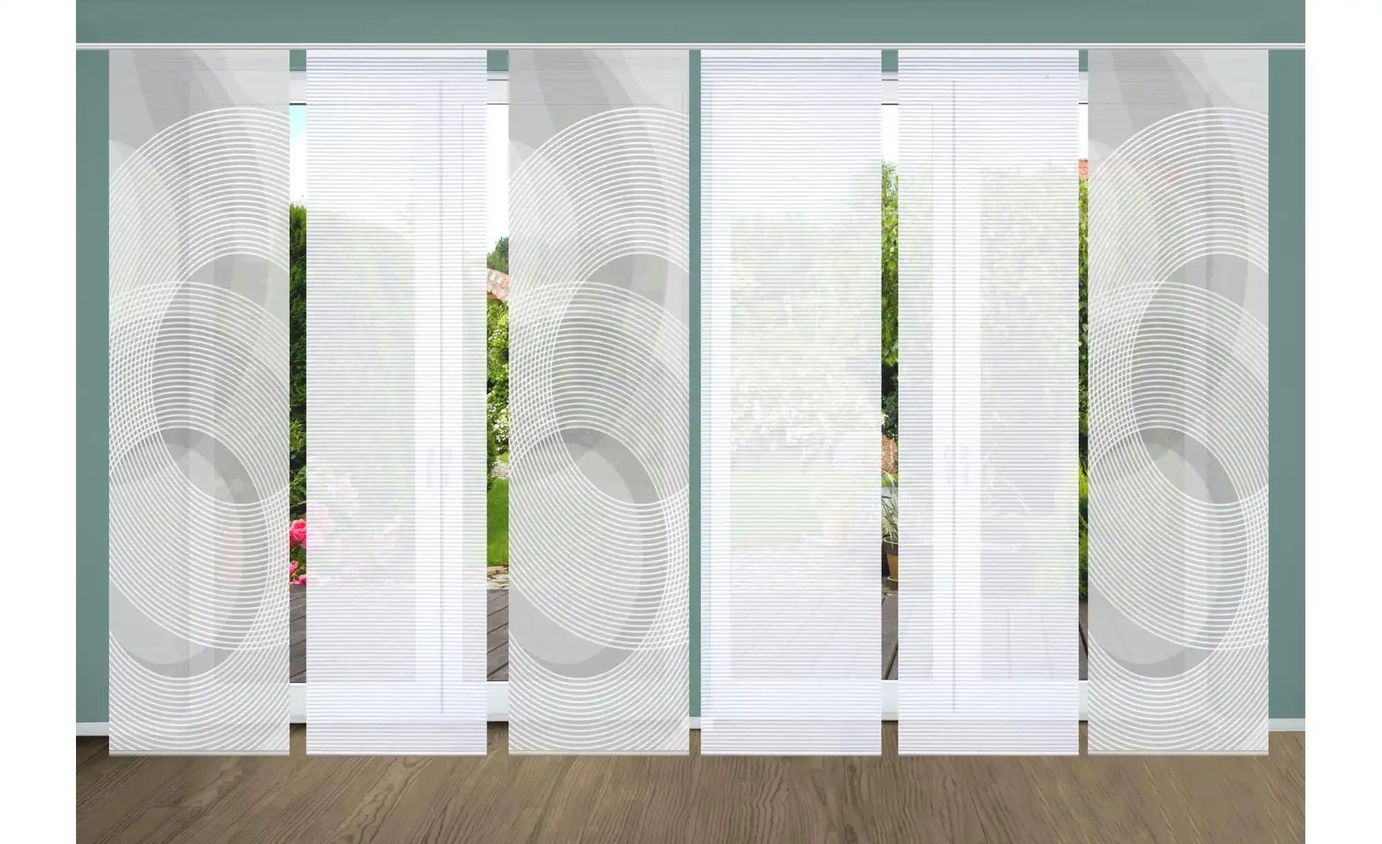 HOME in green Schiebegardine "SYLVIA" Paneelwagen 6 Stk. tlg. SET DIGITALDR günstig online kaufen