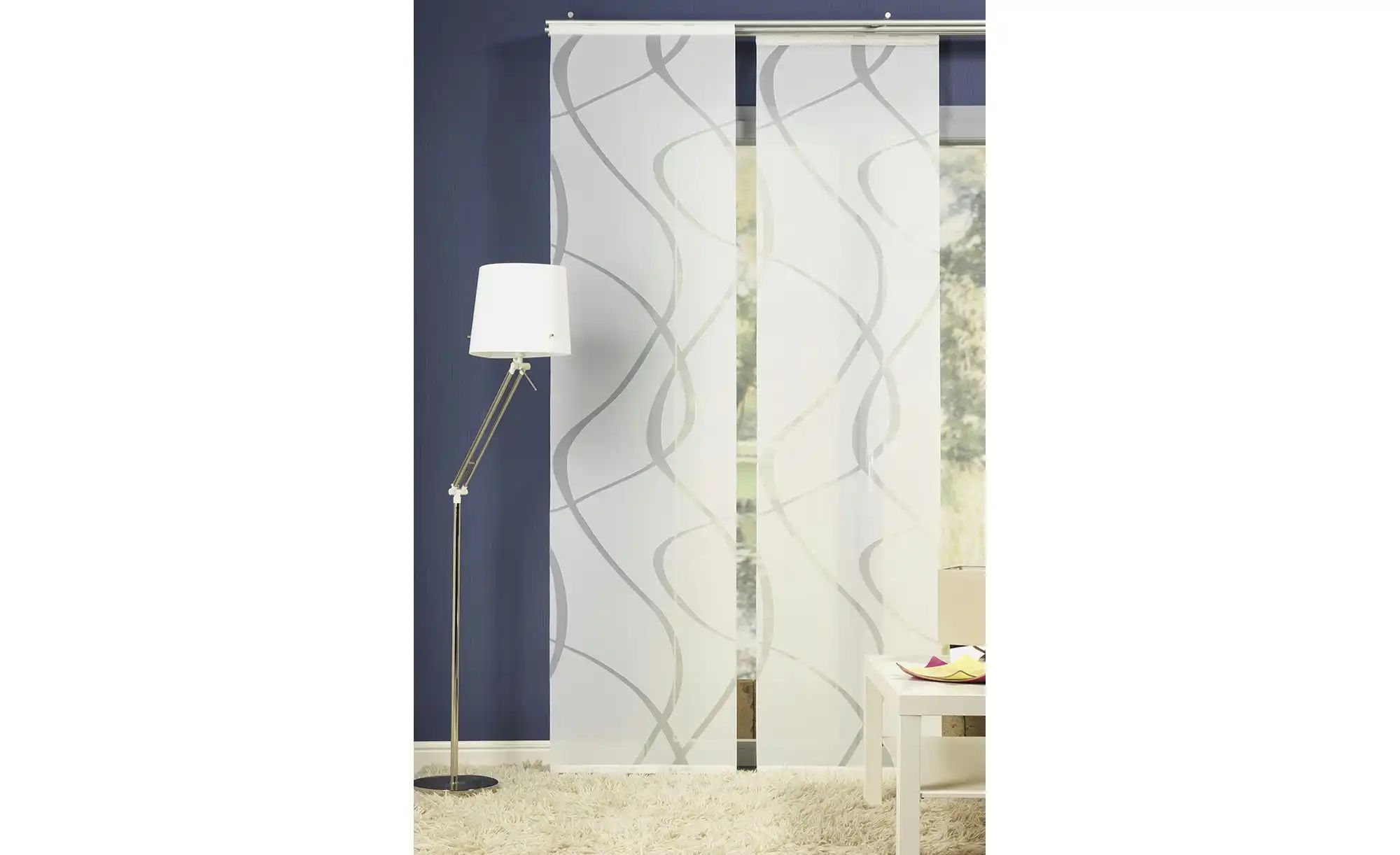 NEUTEX Schiebevorhang  Wave ¦ weiß ¦ Synthetik ¦ Maße (cm): B: 60 H: 245 Ga günstig online kaufen