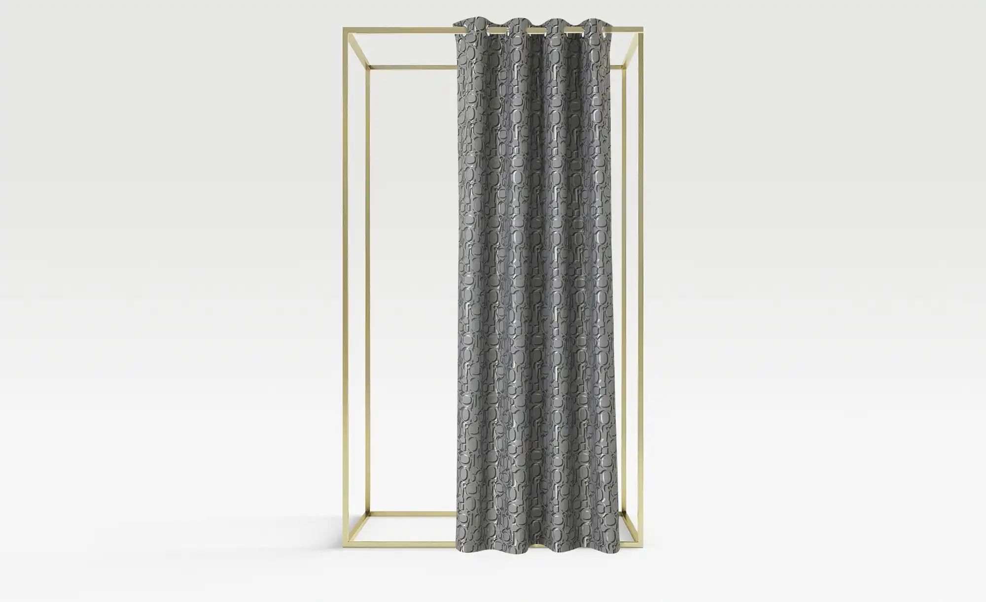 JOOP! Ösenschal  J-Ornament ¦ grau ¦ Synthetik ¦ Maße (cm): B: 140 Gardinen günstig online kaufen