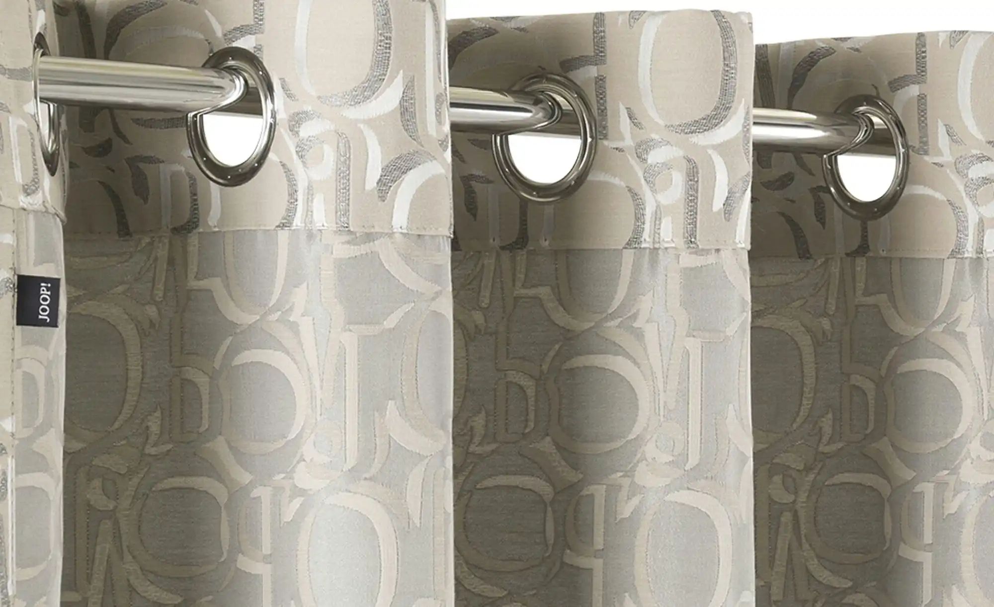 Thumbnail - JOOP! Ösenschal J-Ornament ¦ beige ¦ Synthetik ¦ Maße (cm): B: 140 Gardinen & Rollos > Gardinen & Vorhänge > Ösenschals...