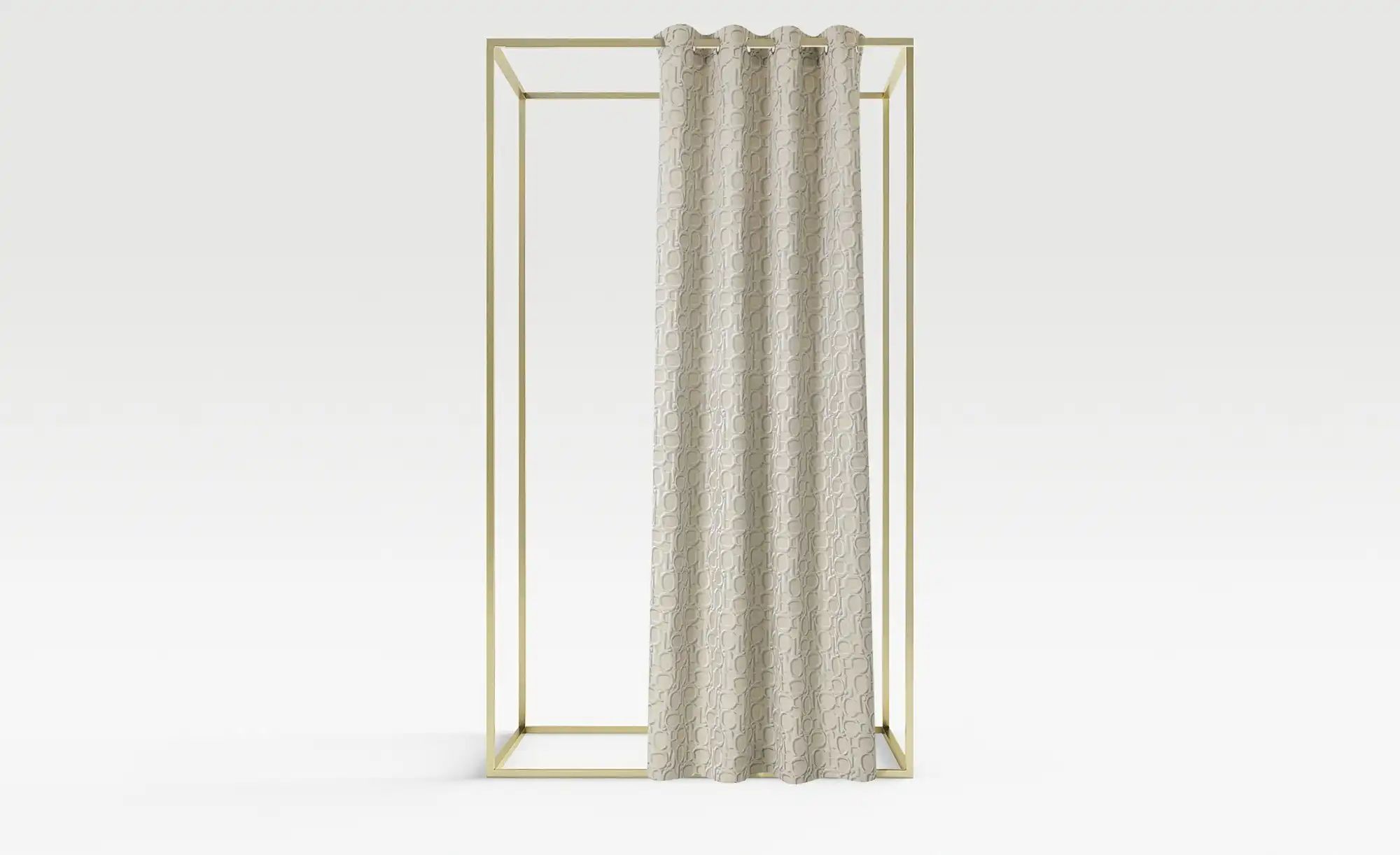 JOOP! Ösenschal  J-Ornament ¦ beige ¦ Synthetik ¦ Maße (cm): B: 140 Gardine günstig online kaufen