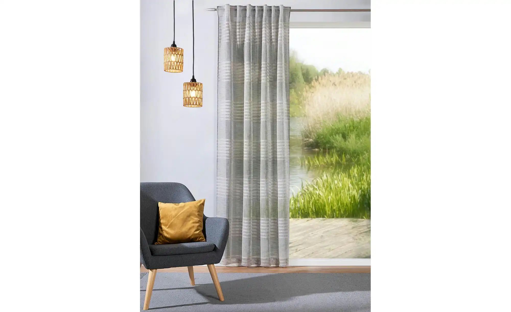 Verdi Schlaufenbandschal   ¦ grau ¦ Synthetik ¦ Maße (cm): B: 135 H: 245 Ga günstig online kaufen