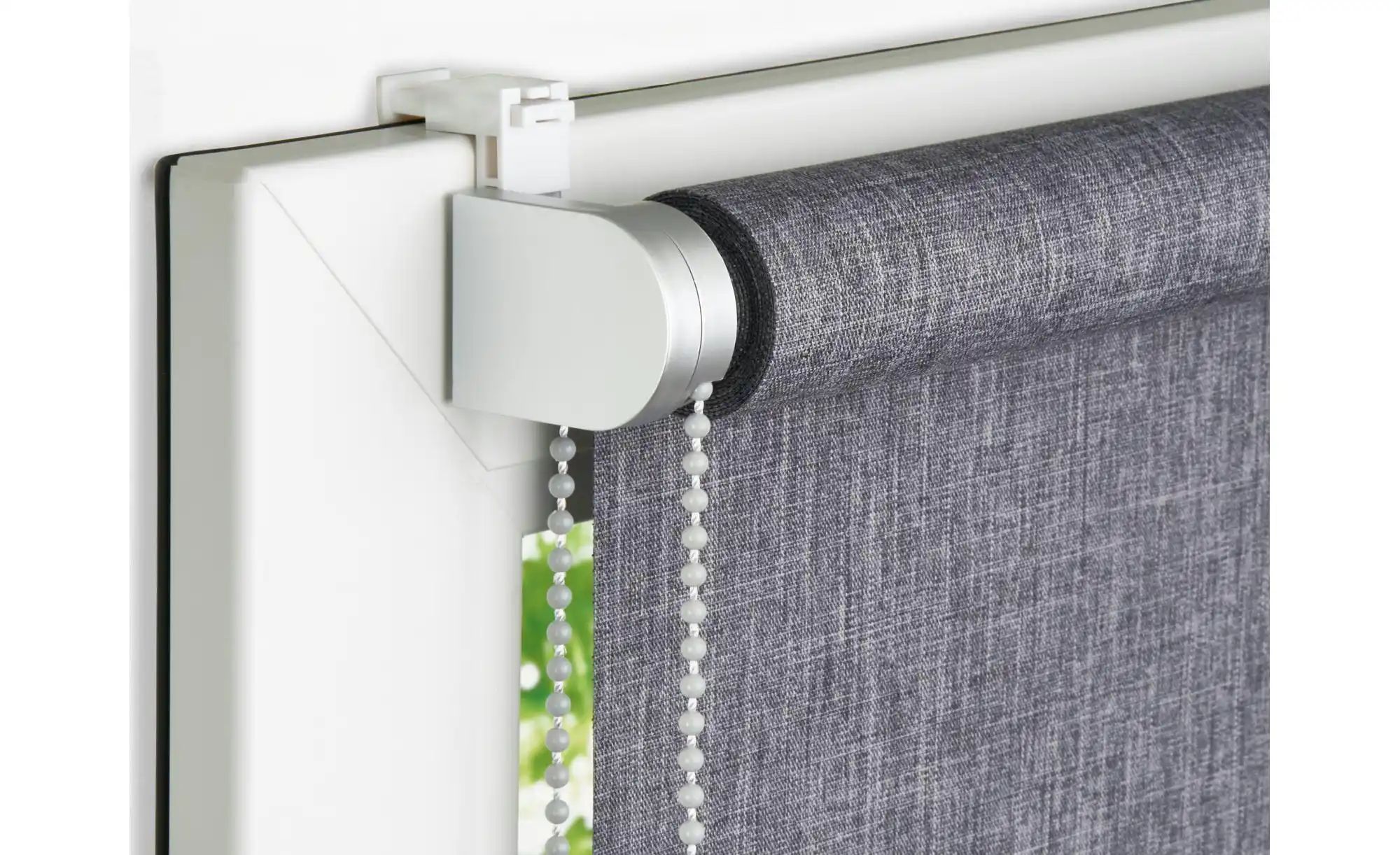 Mydeco Klemmfixrollo   ¦ grau ¦ Synthetische Materialien Ø: 2.5 Gardinen & günstig online kaufen