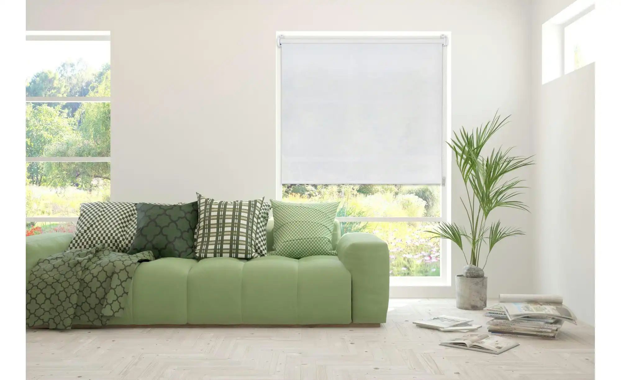 Mydeco Klemmfixrollo   ¦ weiß ¦ Synthetische Materialien Ø: 1.7 Gardinen & günstig online kaufen