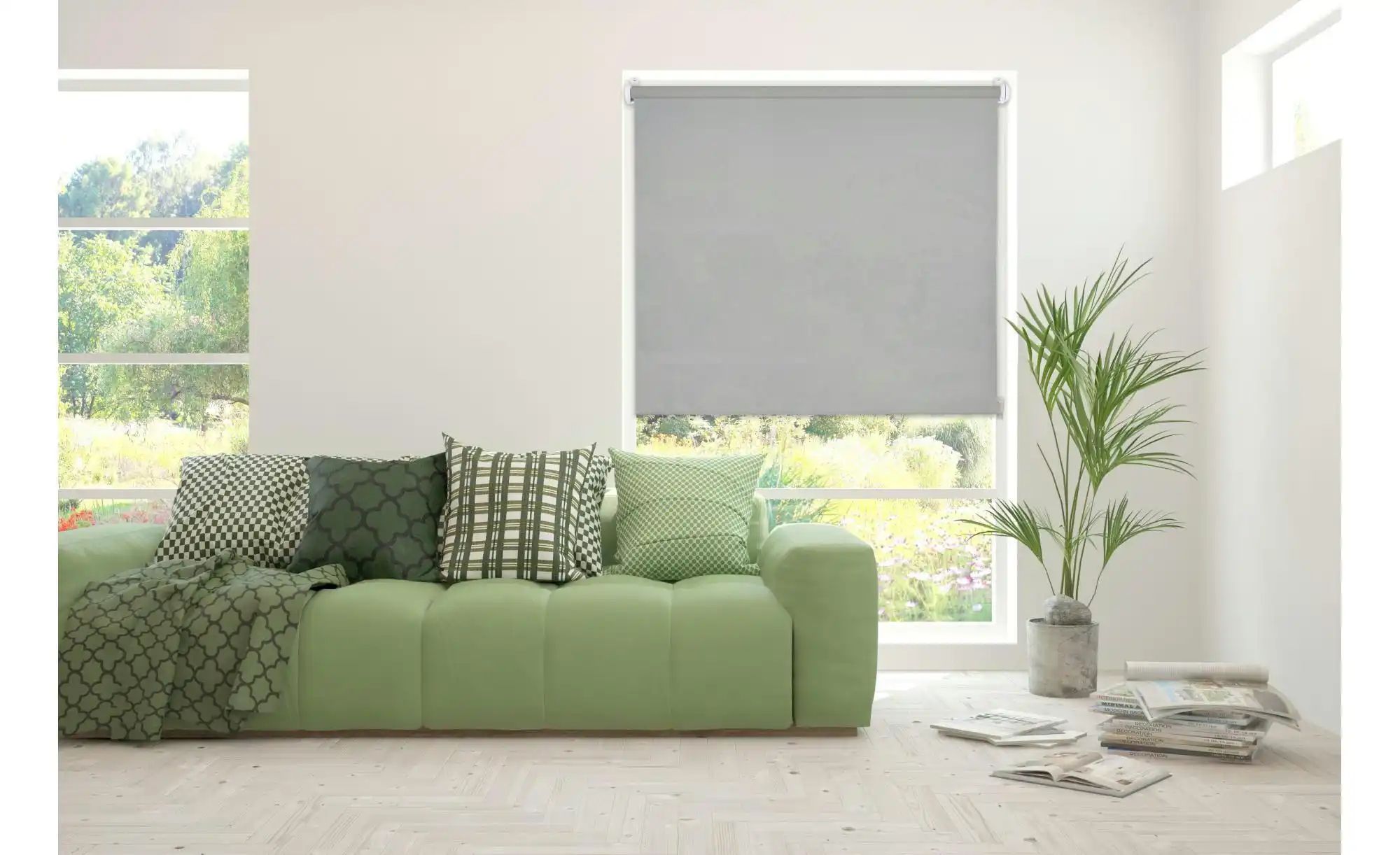 Mydeco Klemmfixrollo   ¦ grau ¦ Synthetische Materialien Ø: 1.7 Gardinen & günstig online kaufen