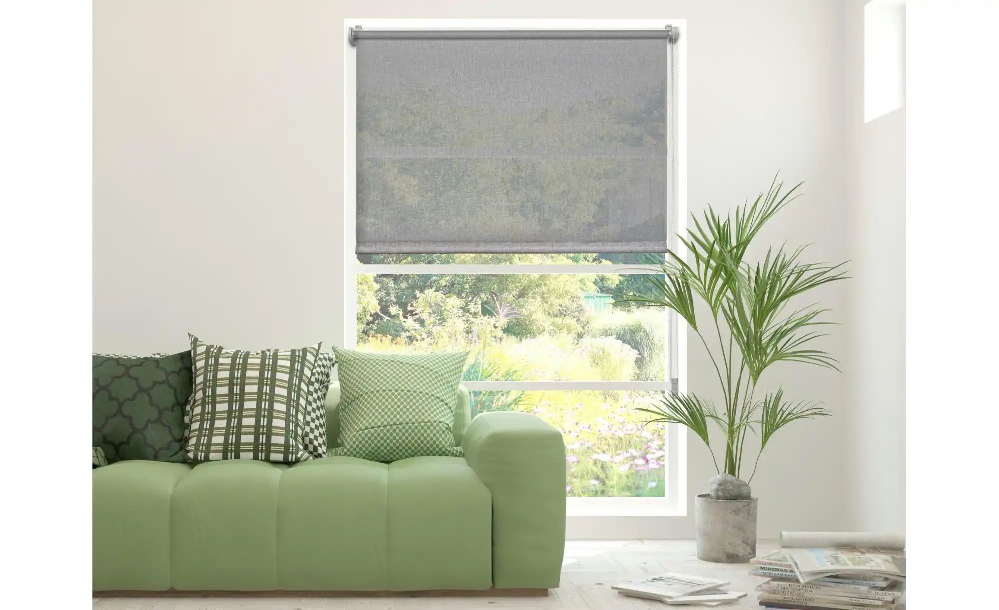 Mydeco Klemmfixrollo   ¦ grau ¦ Synthetische Materialien Ø: 1.7 Gardinen & günstig online kaufen