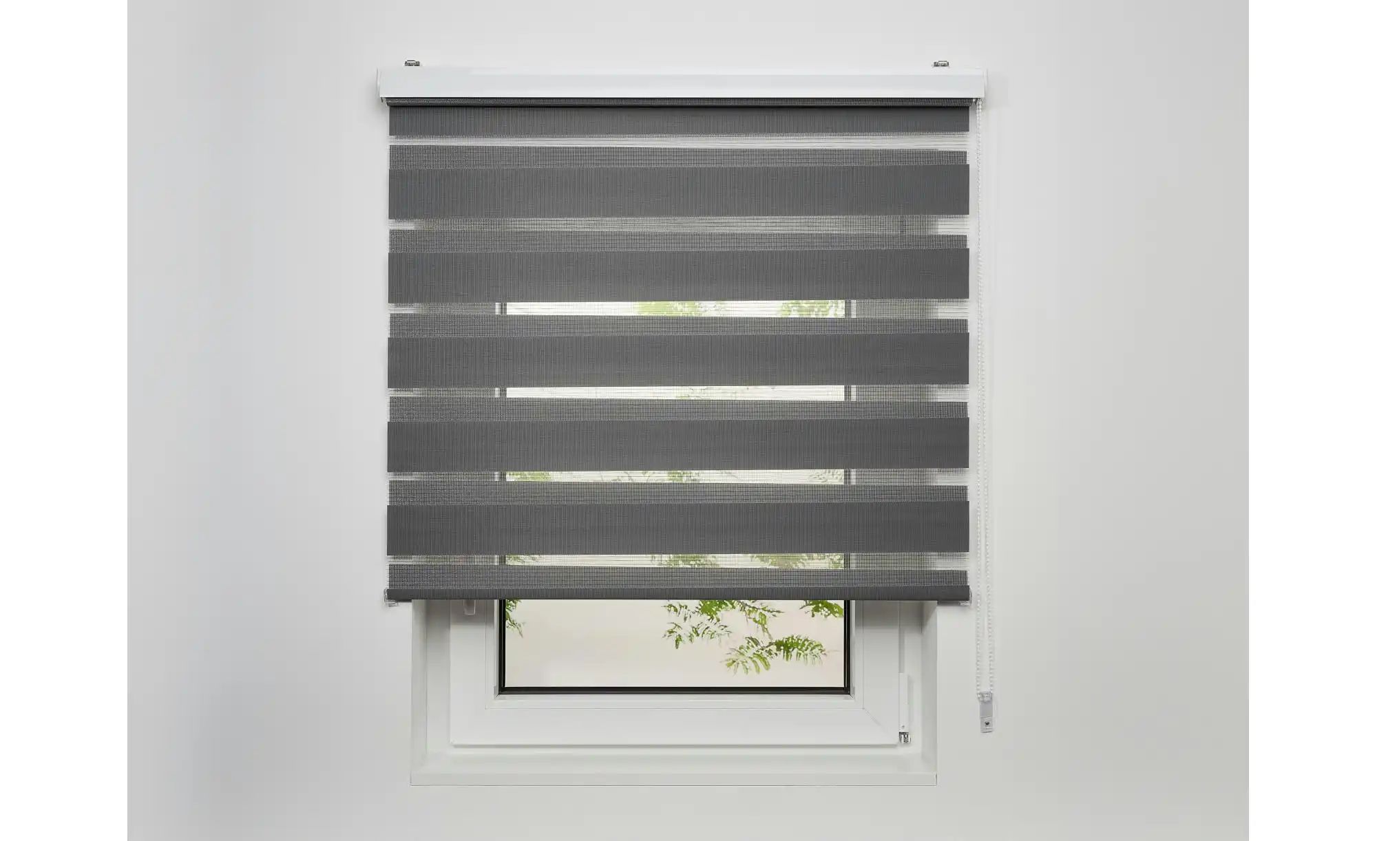 Mydeco Doppelrollo mit Blende   ¦ grau ¦ Synthetische Materialien ¦ Maße (c günstig online kaufen