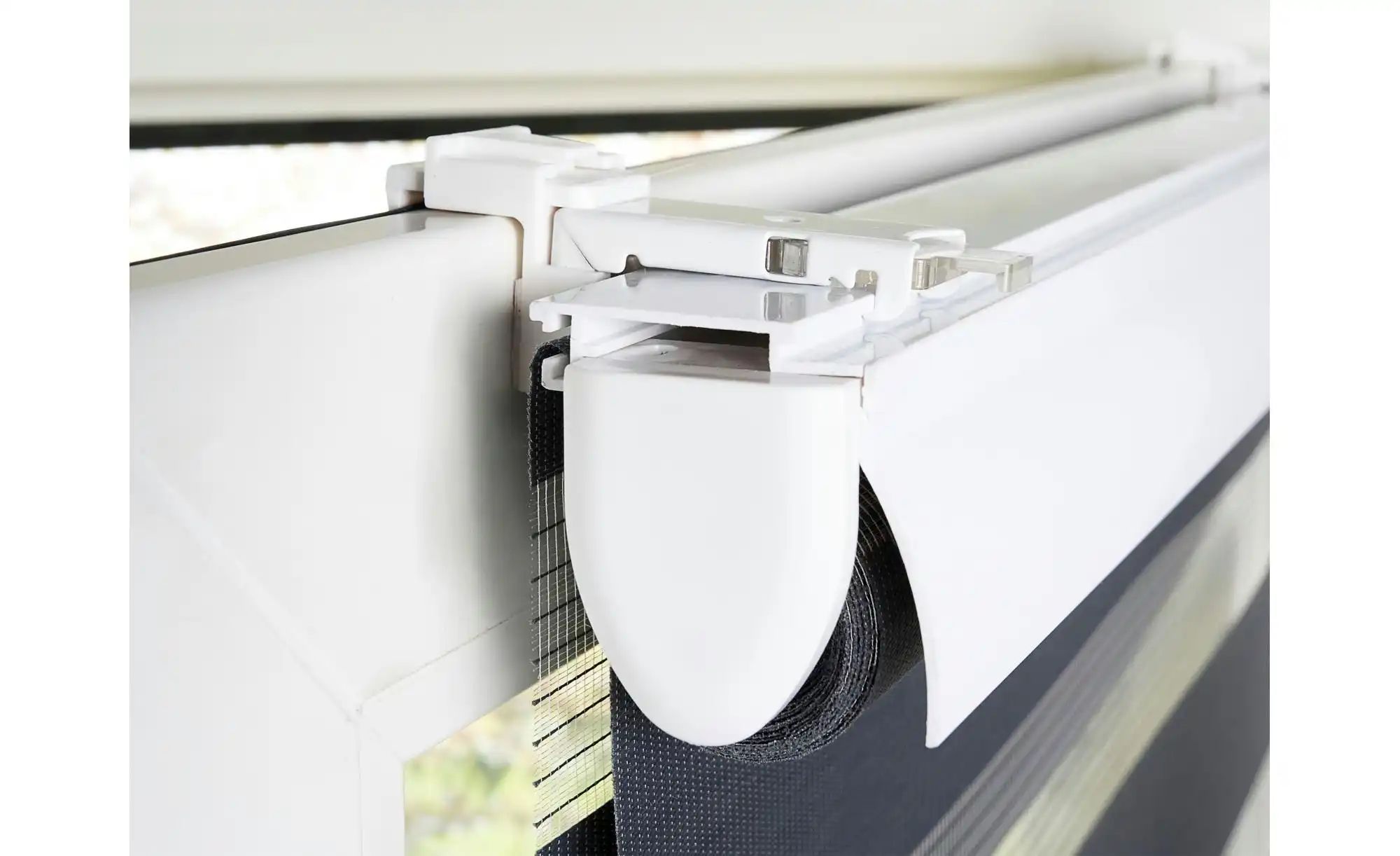 Mydeco Doppelrollo mit Blende   ¦ grau ¦ Synthetische Materialien ¦ Maße (c günstig online kaufen