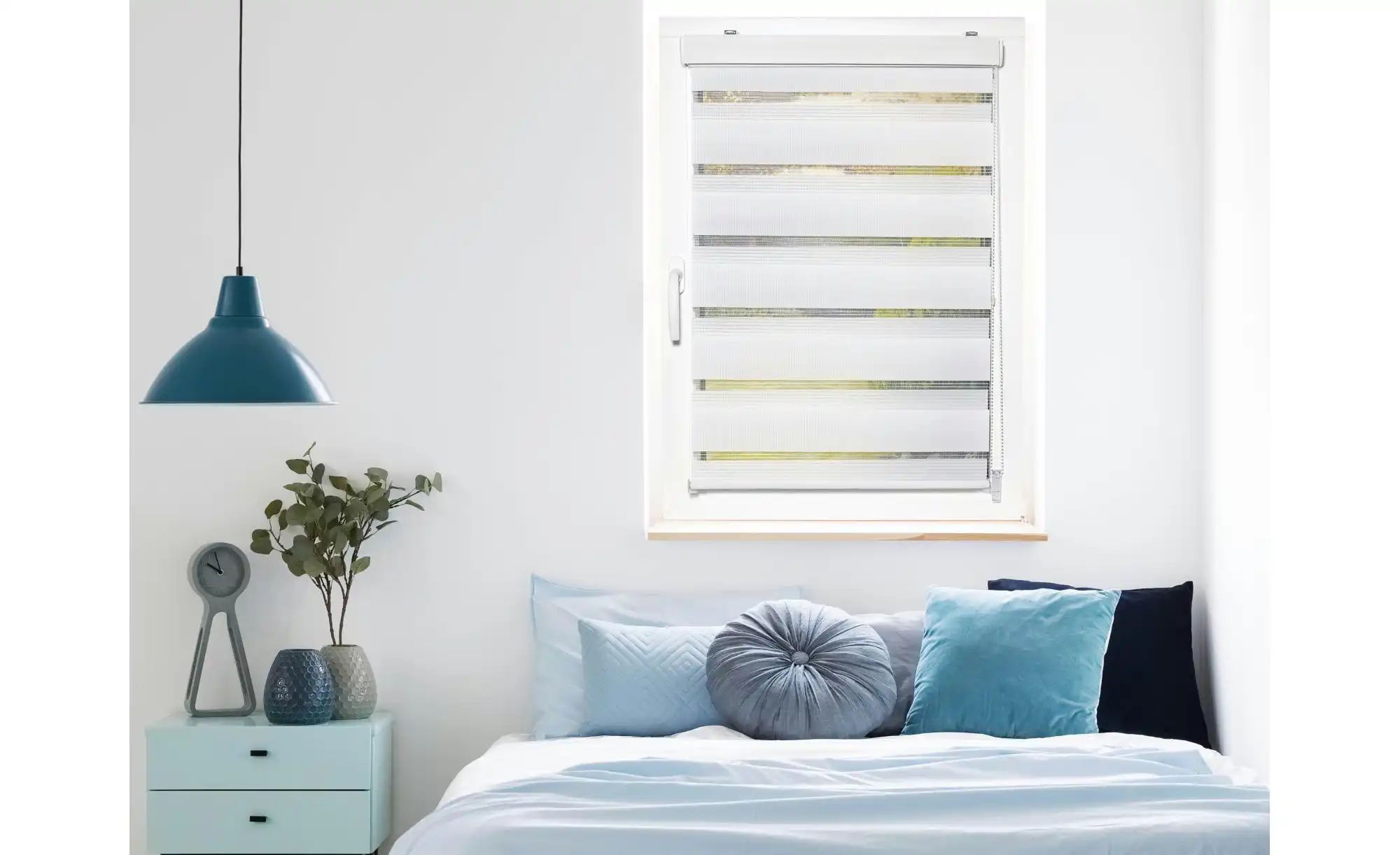 Thumbnail - Mydeco Doppelrollo mit Blende ¦ weiß ¦ Synthetische Materialien ¦ Maße (cm): B: 80 H: 210 Gardinen & Rollos > Rollos &...