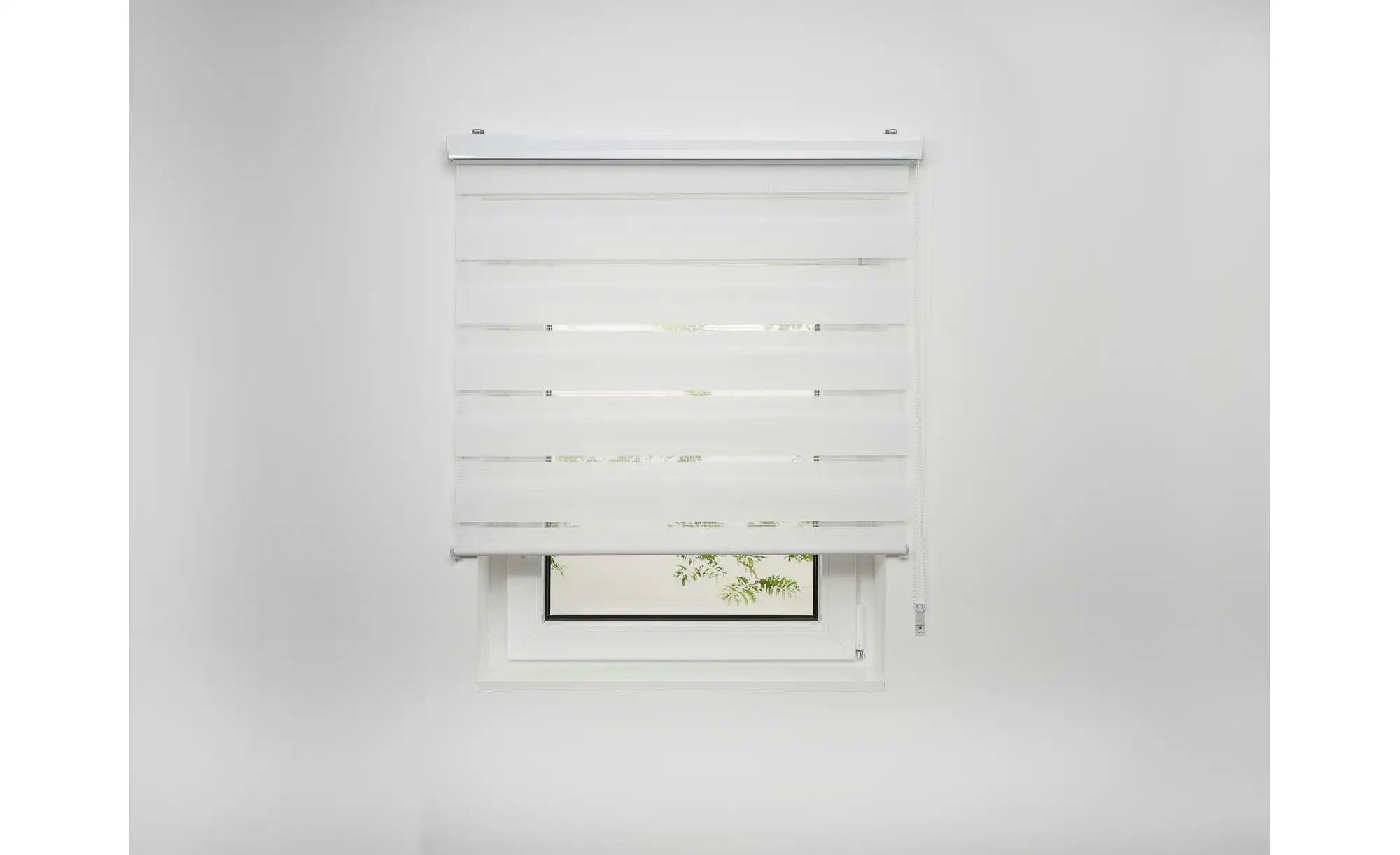 Mydeco Doppelrollo mit Blende   ¦ weiß ¦ Synthetische Materialien ¦ Maße (c günstig online kaufen