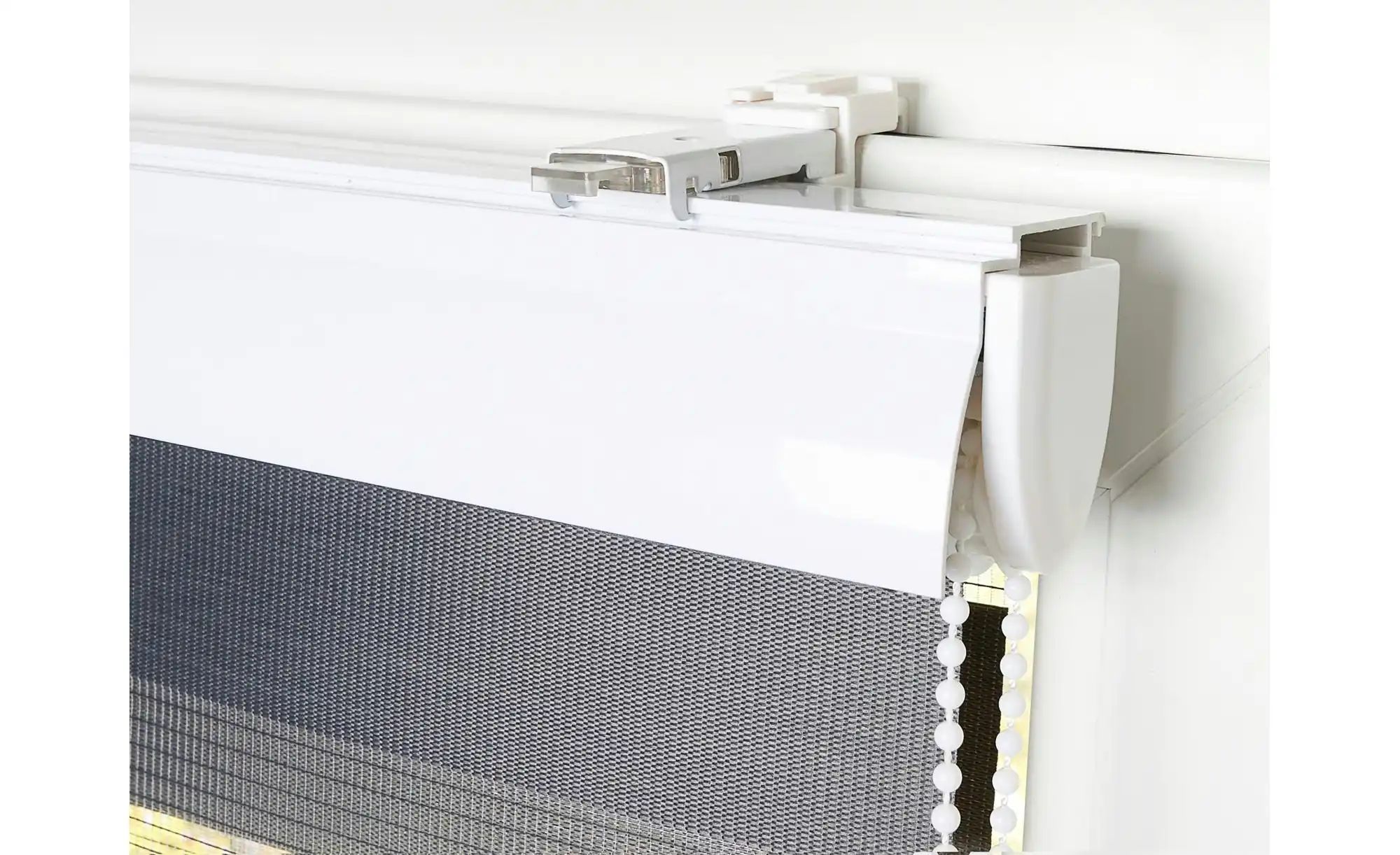 Thumbnail - Mydeco Doppelrollo mit Blende ¦ grau ¦ Synthetische Materialien ¦ Maße (cm): B: 45 H: 160 Gardinen & Rollos > Rollos &...