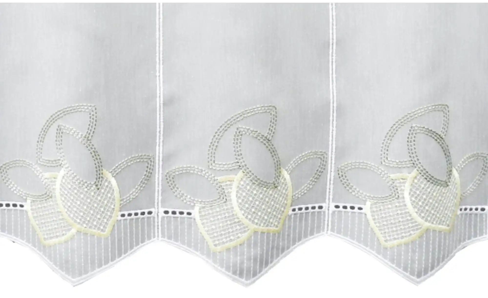 FLORENTINA Scheibengardine   ¦ gelb ¦ Synthetik ¦ Maße (cm): B: 144 H: 65 G günstig online kaufen