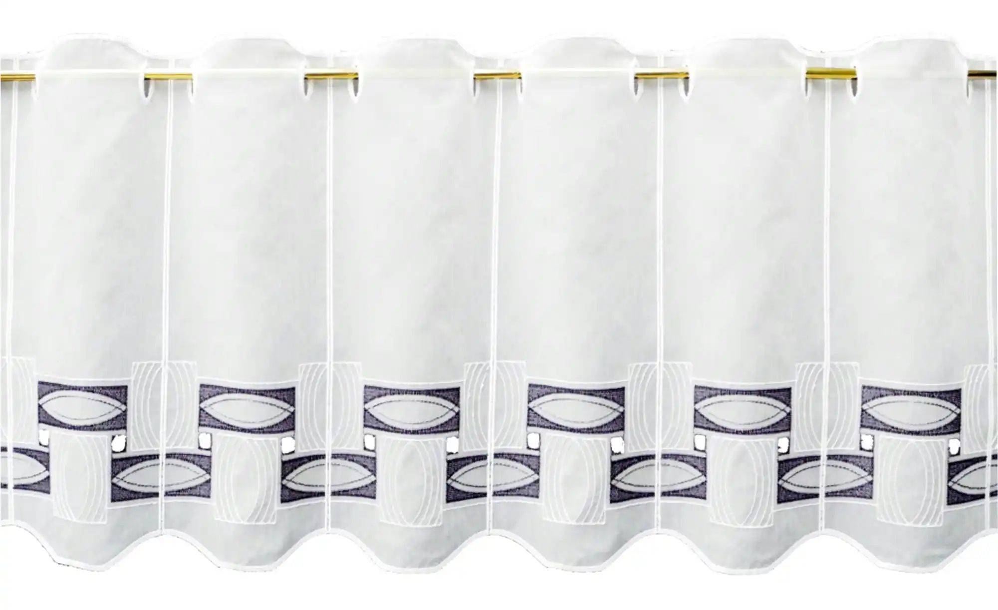 FLORENTINA Scheibengardine   ¦ grau ¦ Synthetik ¦ Maße (cm): B: 144 H: 45 G günstig online kaufen