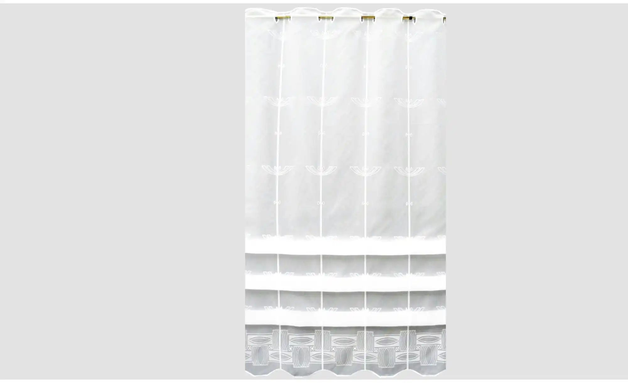 FLORENTINA Scheibengardine   ¦ weiß ¦ Synthetik ¦ Maße (cm): B: 80 H: 175 G günstig online kaufen