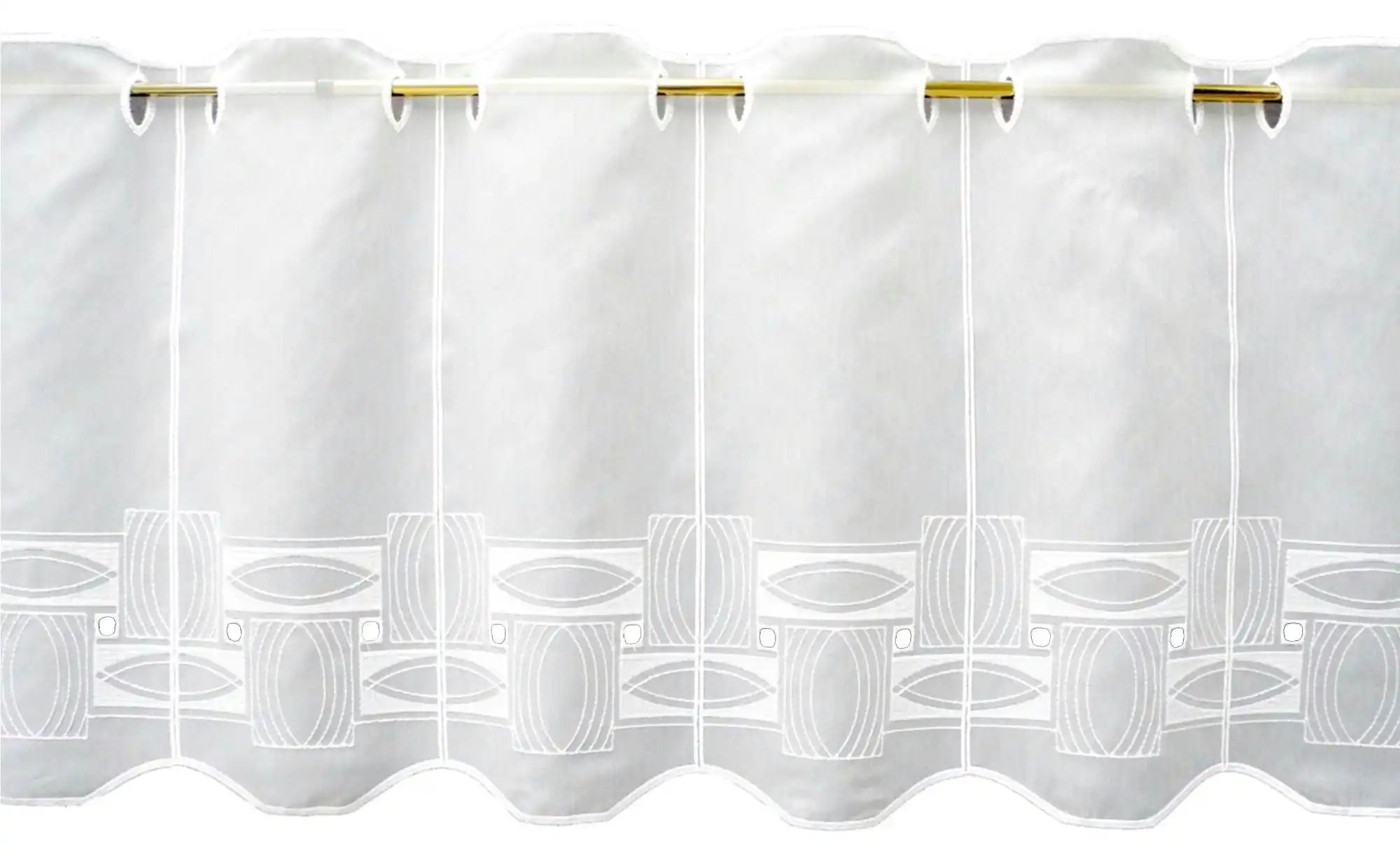 FLORENTINA Scheibengardine   ¦ weiß ¦ Synthetik ¦ Maße (cm): B: 144 H: 45 G günstig online kaufen