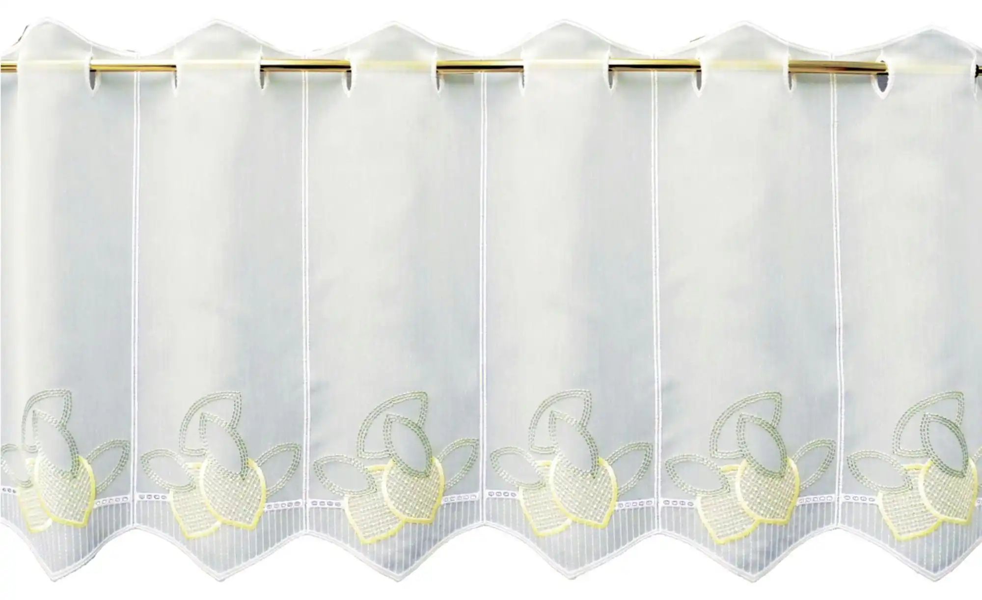 FLORENTINA Scheibengardine   ¦ gelb ¦ Synthetik ¦ Maße (cm): B: 144 H: 45 G günstig online kaufen