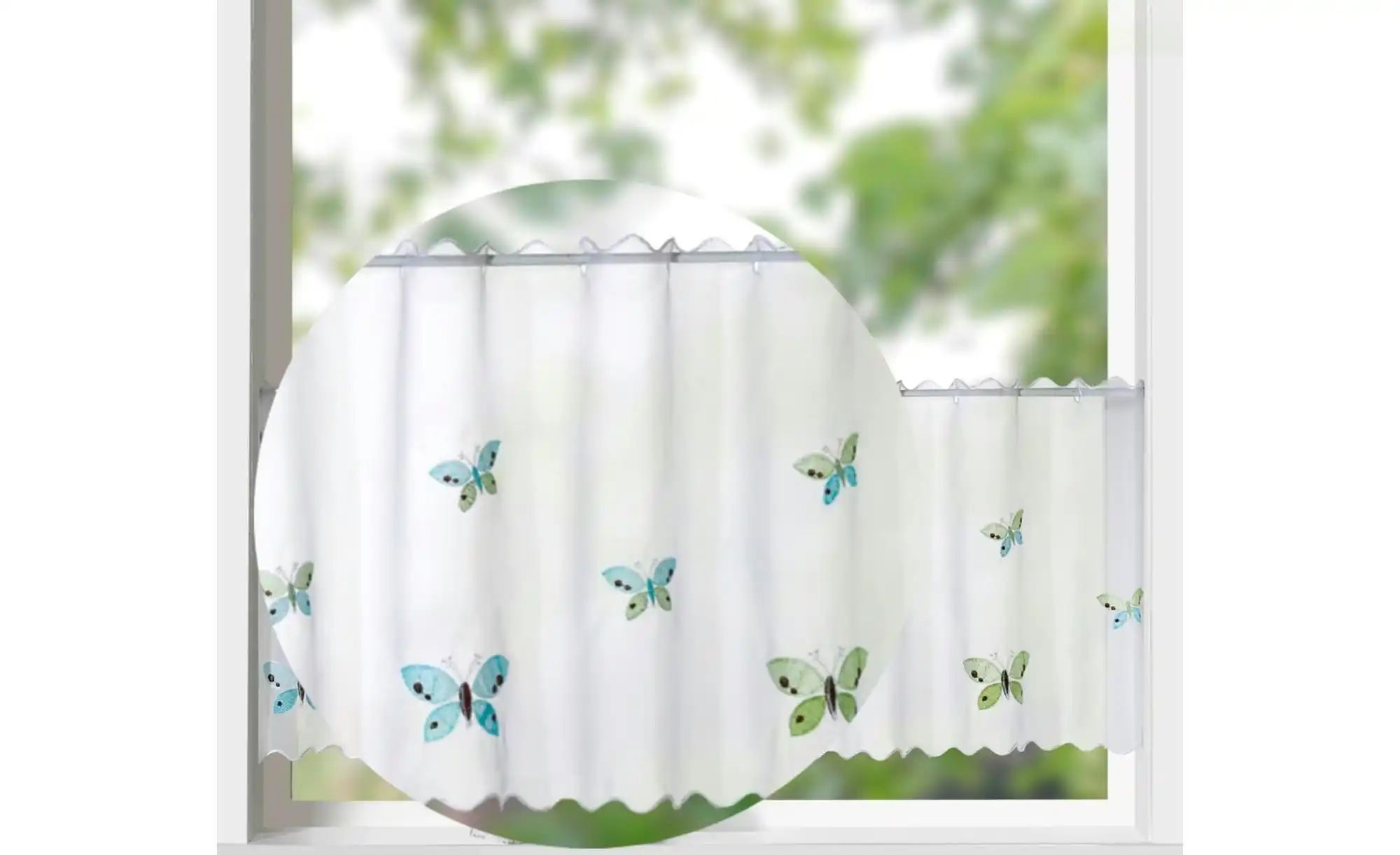 Thumbnail - Weckbrodt Scheibengardine ¦ weiß ¦ Synthetik ¦ Maße (cm): B: 150 H: 0,5 Gardinen & Rollos > Gardinen & Vorhänge > Schi...