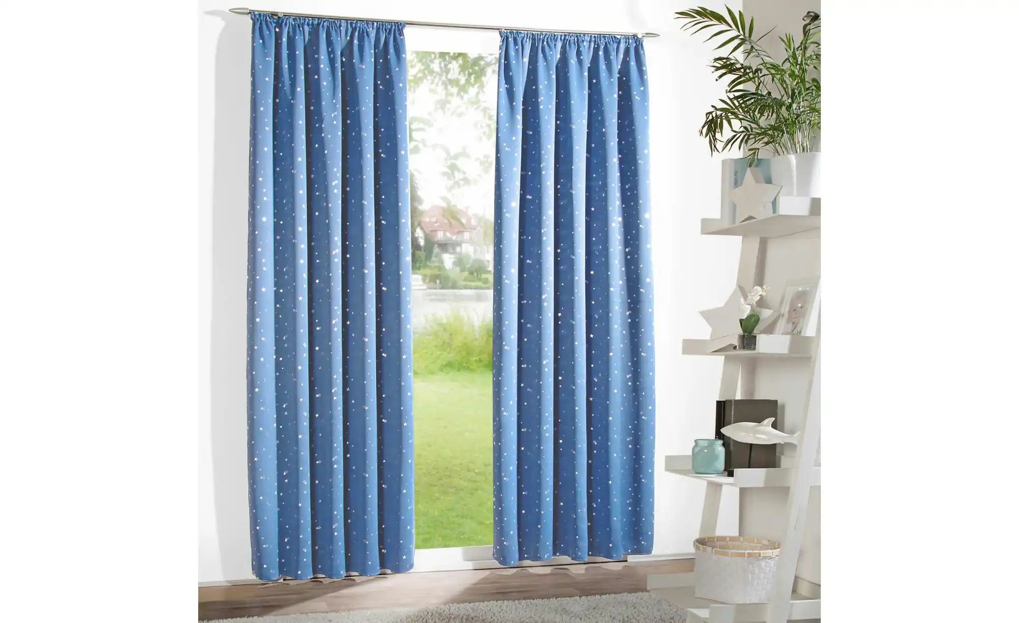 Weckbrodt Verdunk.-/Thermovorhang   ¦ blau ¦ Synthetik ¦ Maße (cm): B: 135 günstig online kaufen