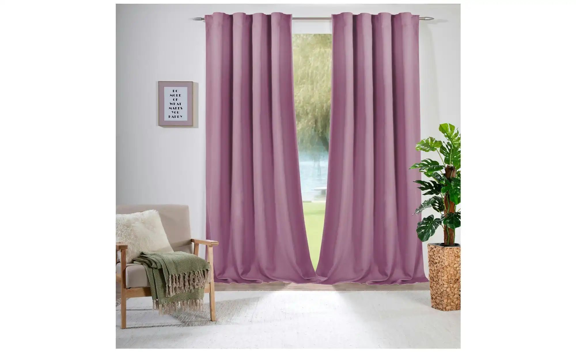 Weckbrodt Verdunk.-/Thermovorhang   ¦ lila/violett ¦ Synthetik ¦ Maße (cm): günstig online kaufen