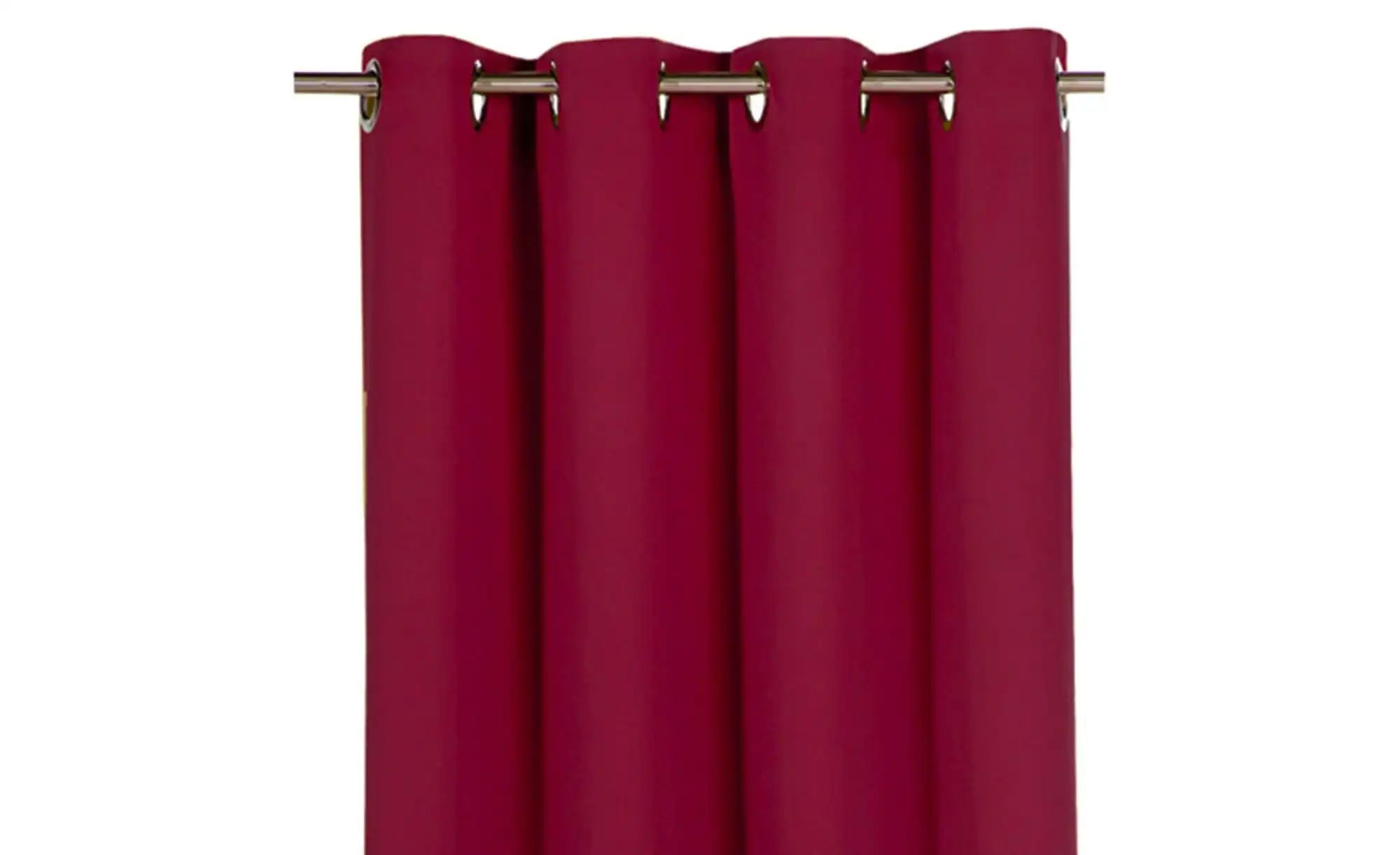 Weckbrodt Verdunk.-/Thermovorhang   ¦ rot ¦ Synthetik ¦ Maße (cm): B: 135 H günstig online kaufen