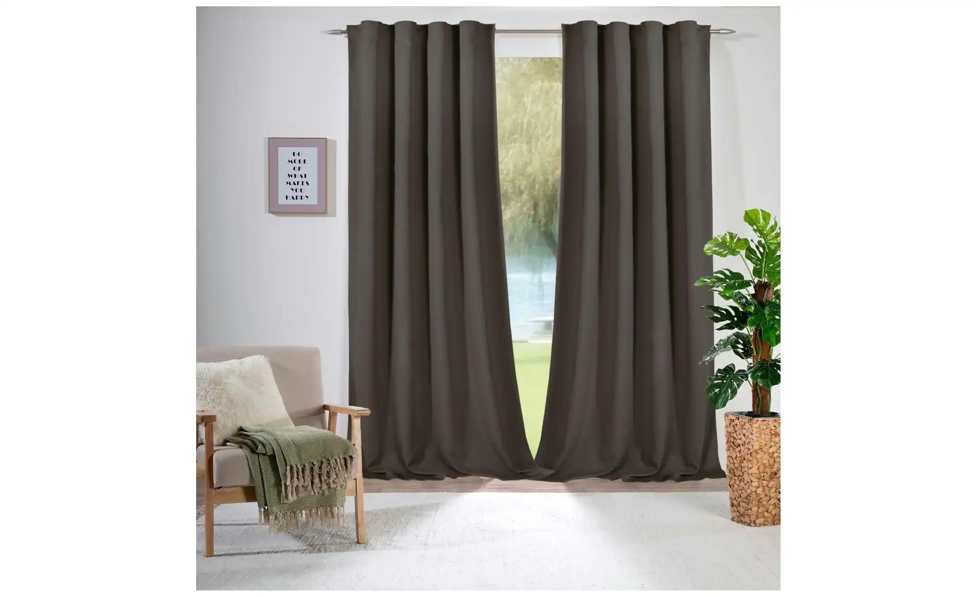 Weckbrodt Verdunk.-/Thermovorhang   ¦ grau ¦ Synthetik ¦ Maße (cm): B: 275 günstig online kaufen