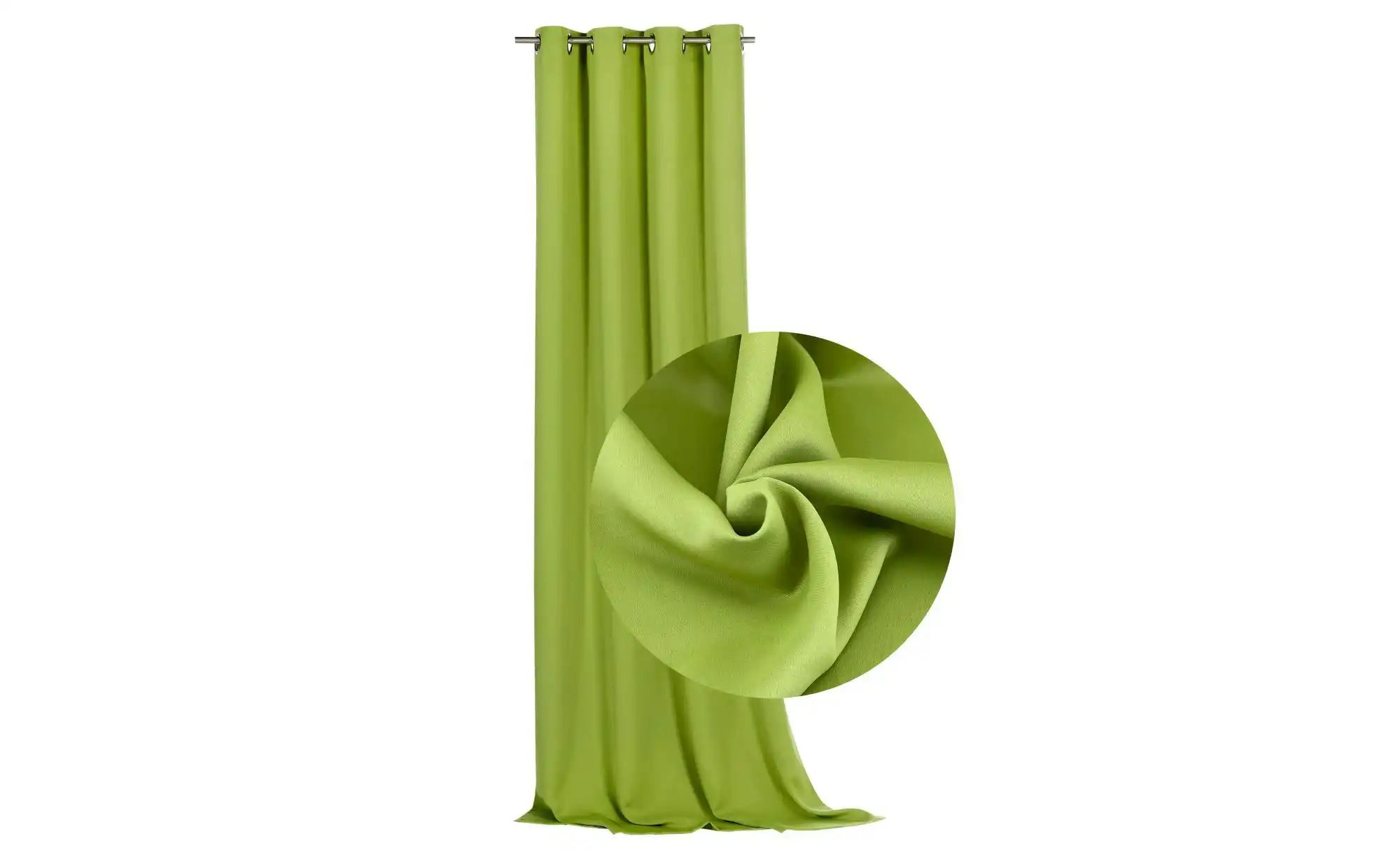 Weckbrodt Verdunk.-/Thermovorhang   ¦ grün ¦ Synthetik ¦ Maße (cm): B: 135 günstig online kaufen