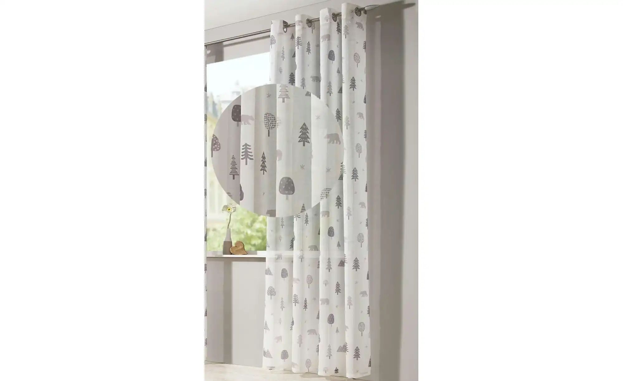 Weckbrodt Ösenschal   ¦ creme ¦ Synthetik ¦ Maße (cm): B: 135 H: 0,5 Gardin günstig online kaufen