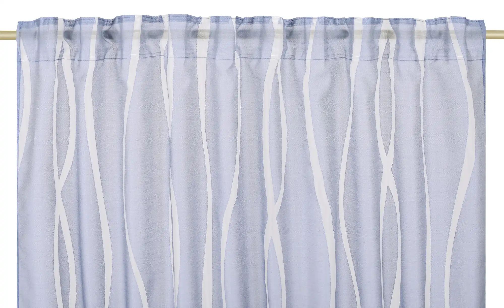 como Vorhang  Wellen ¦ blau ¦ Synthetik ¦ Maße (cm): B: 140 Gardinen & Roll günstig online kaufen