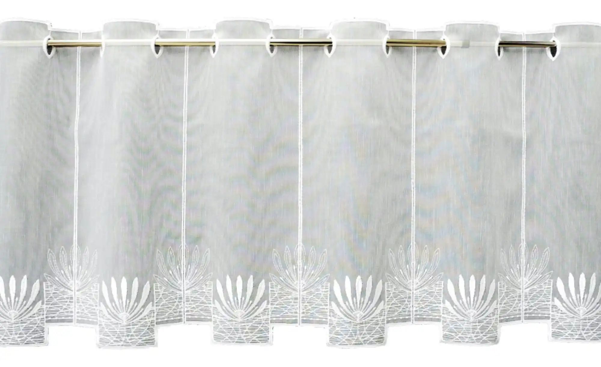 FLORENTINA Scheibengardine   ¦ weiß ¦ Synthetik ¦ Maße (cm): B: 144 H: 30 G günstig online kaufen