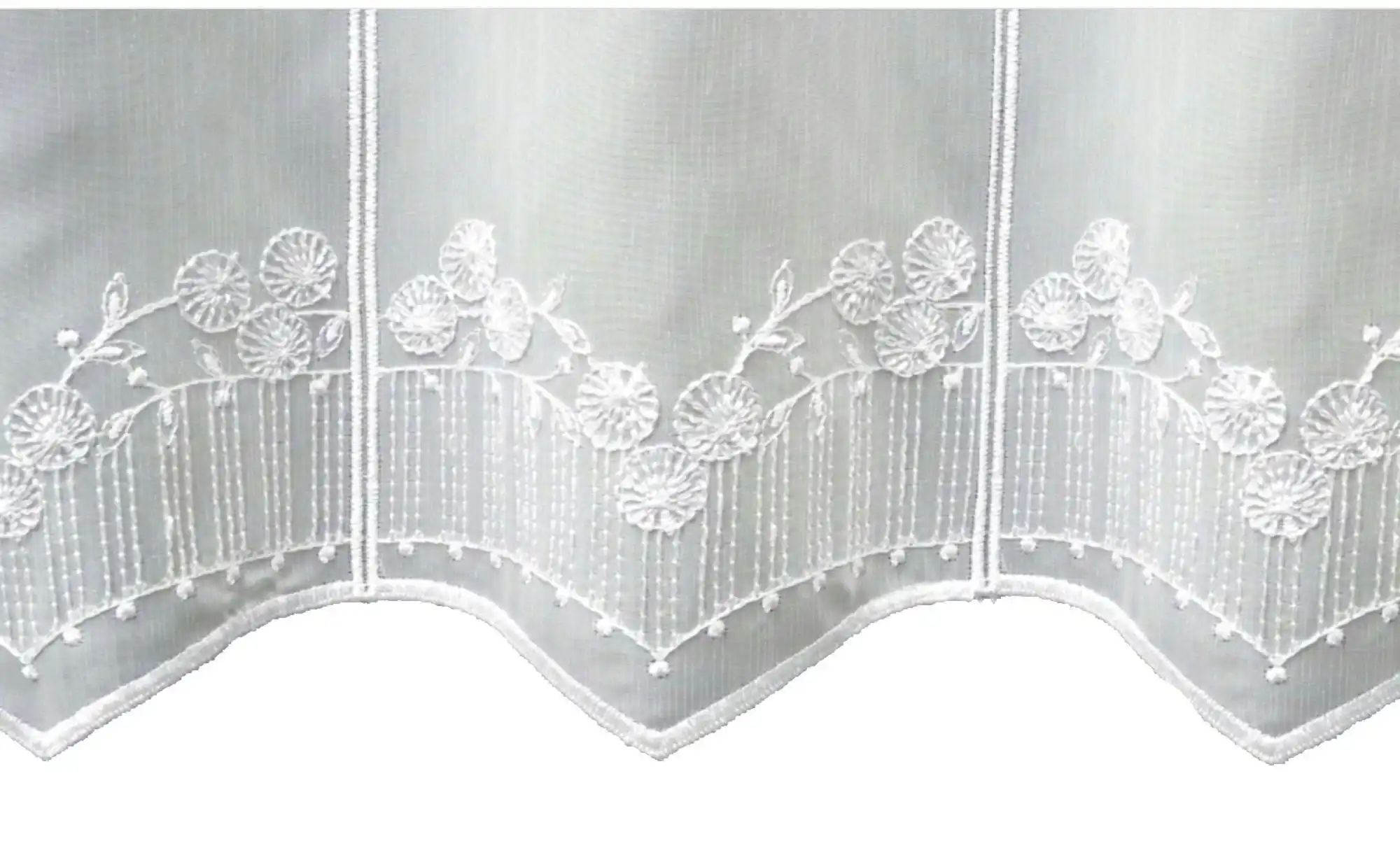 FLORENTINA Scheibengardine   ¦ weiß ¦ Synthetik ¦ Maße (cm): B: 144 H: 46 G günstig online kaufen